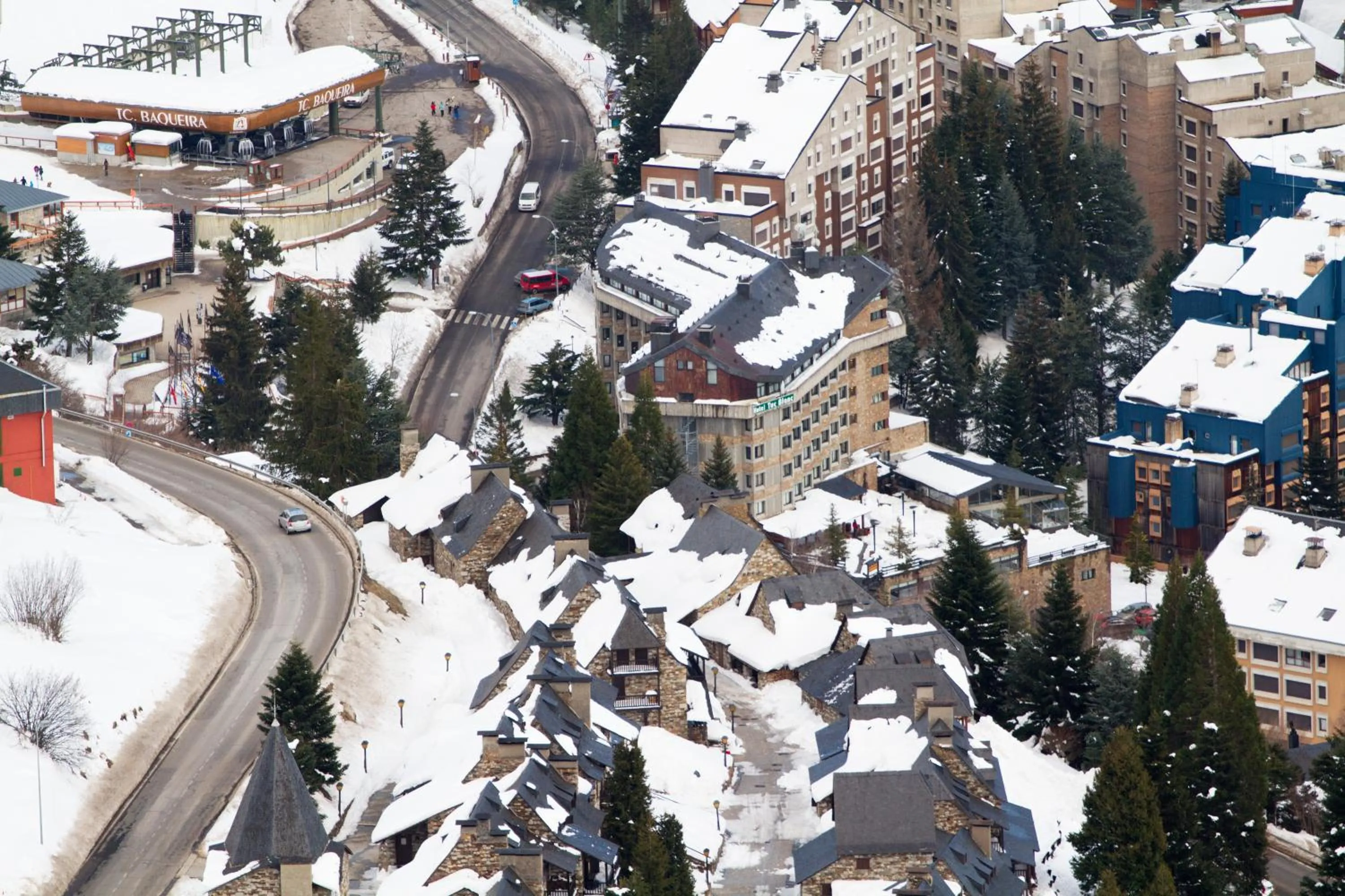 Bird's eye view in Tuc Blanc