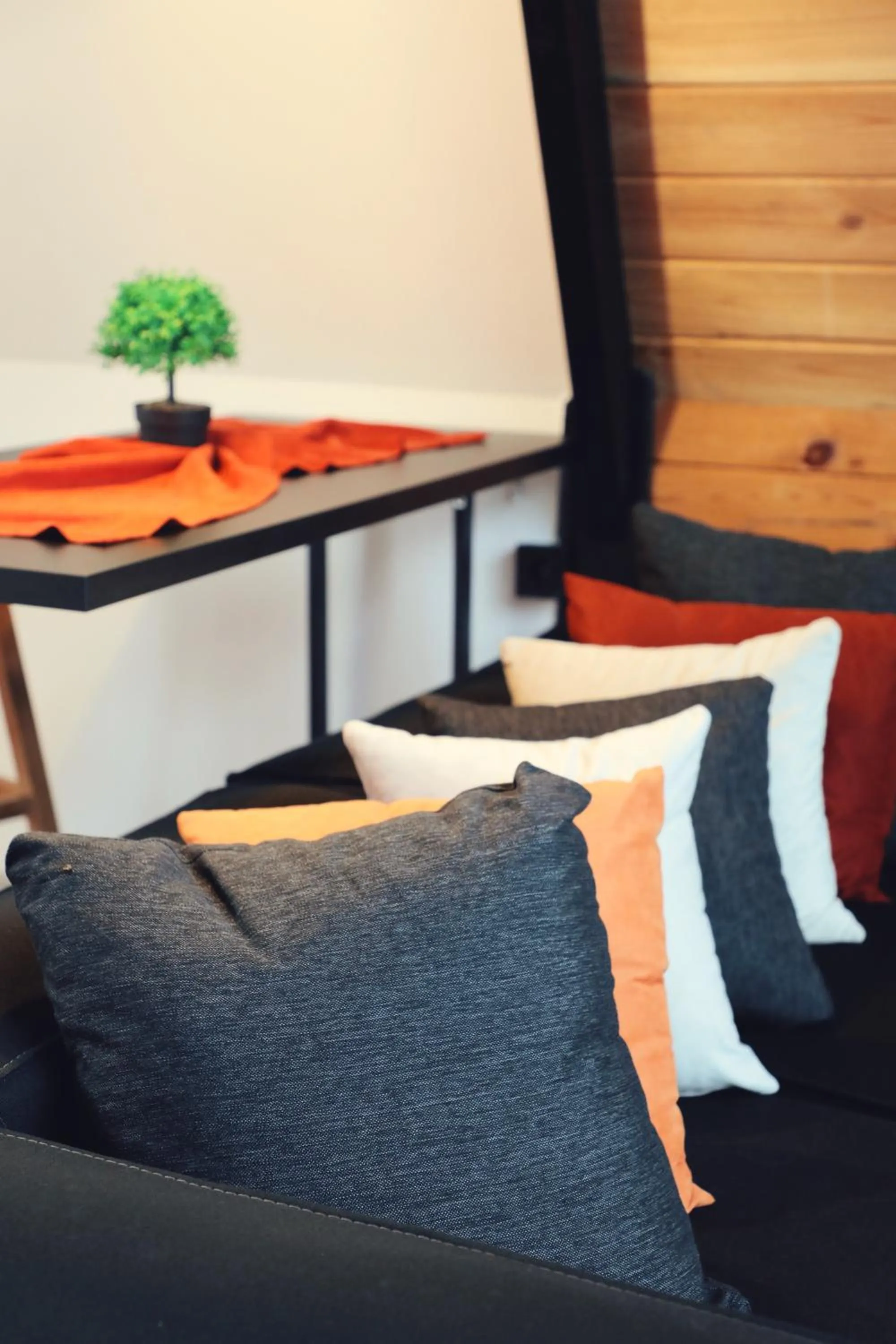 Living room in Pentalow Cabin