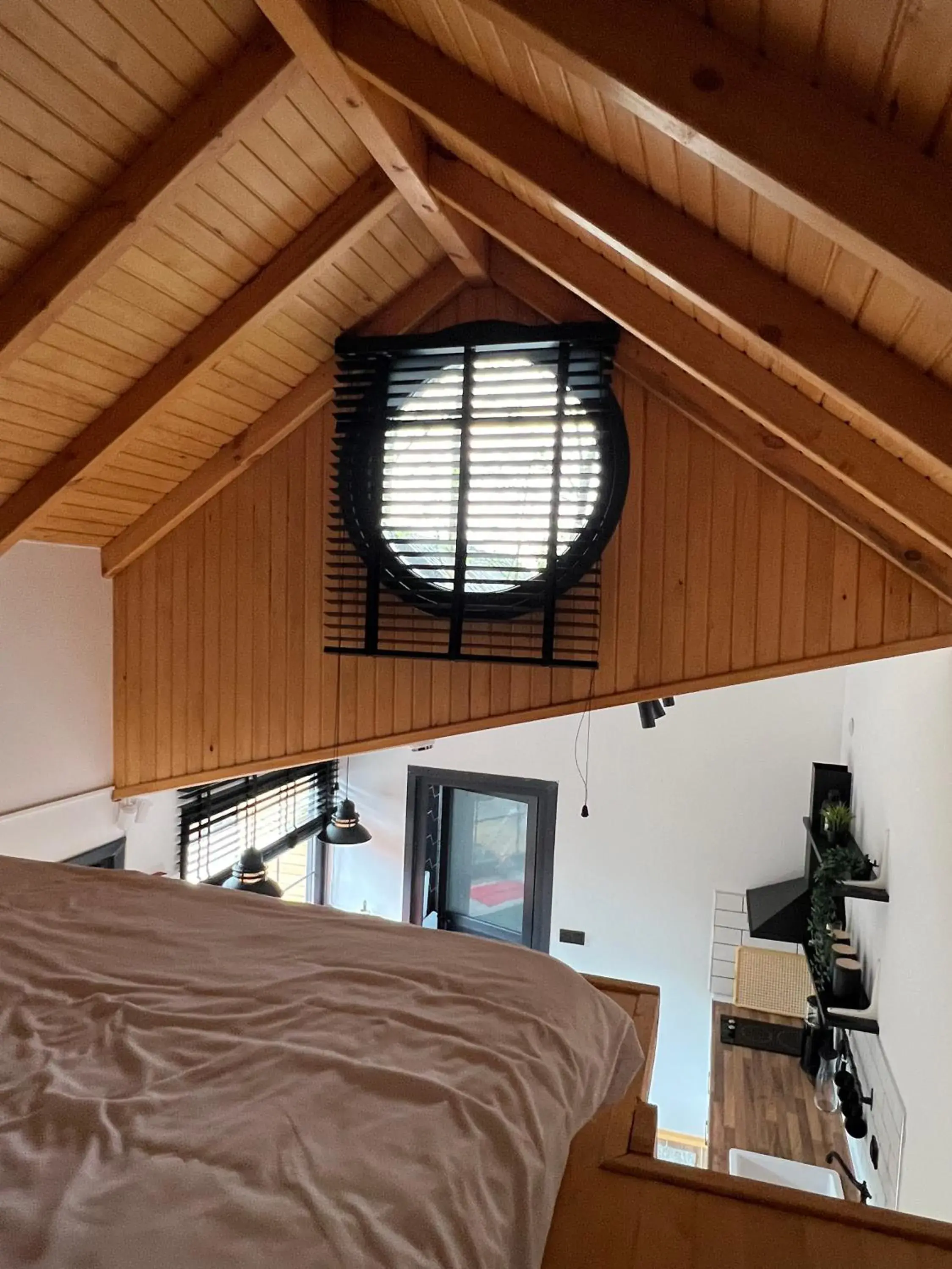 Bed in Pentalow Cabin Bed in Pentalow Cabin