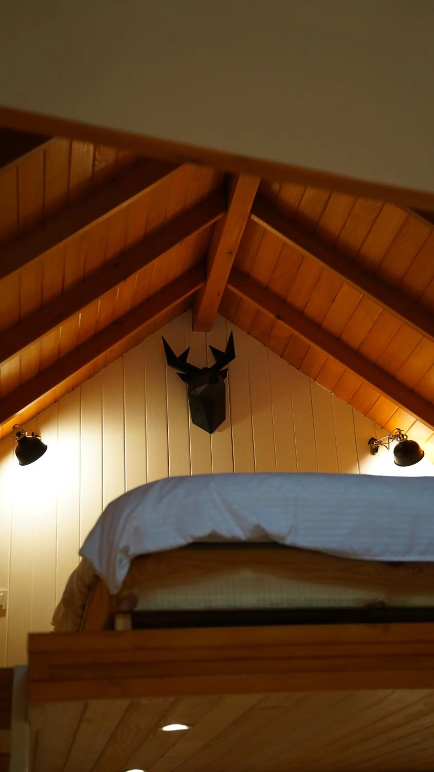 Bed in Pentalow Cabin