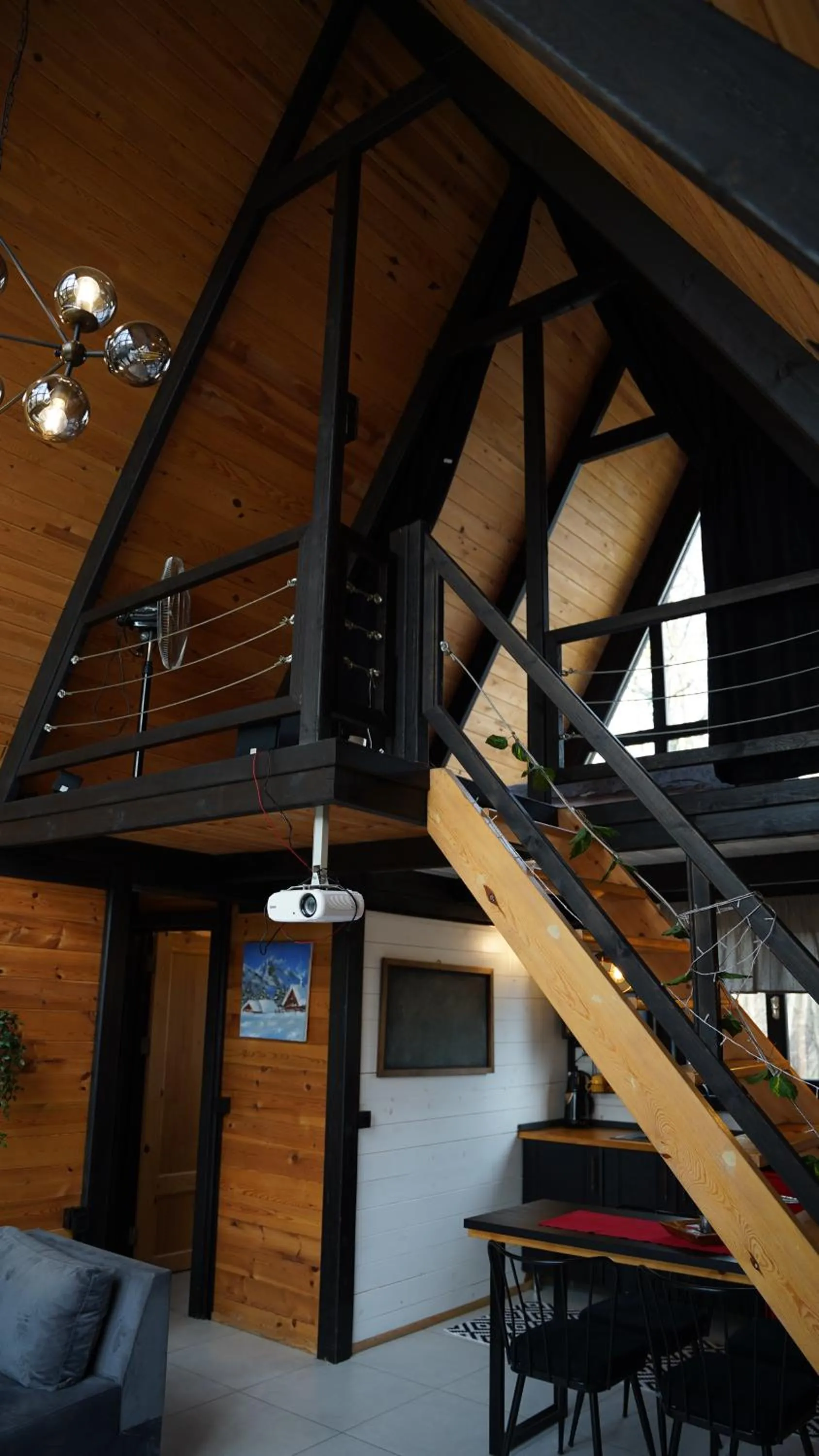 Living room in Pentalow Cabin
