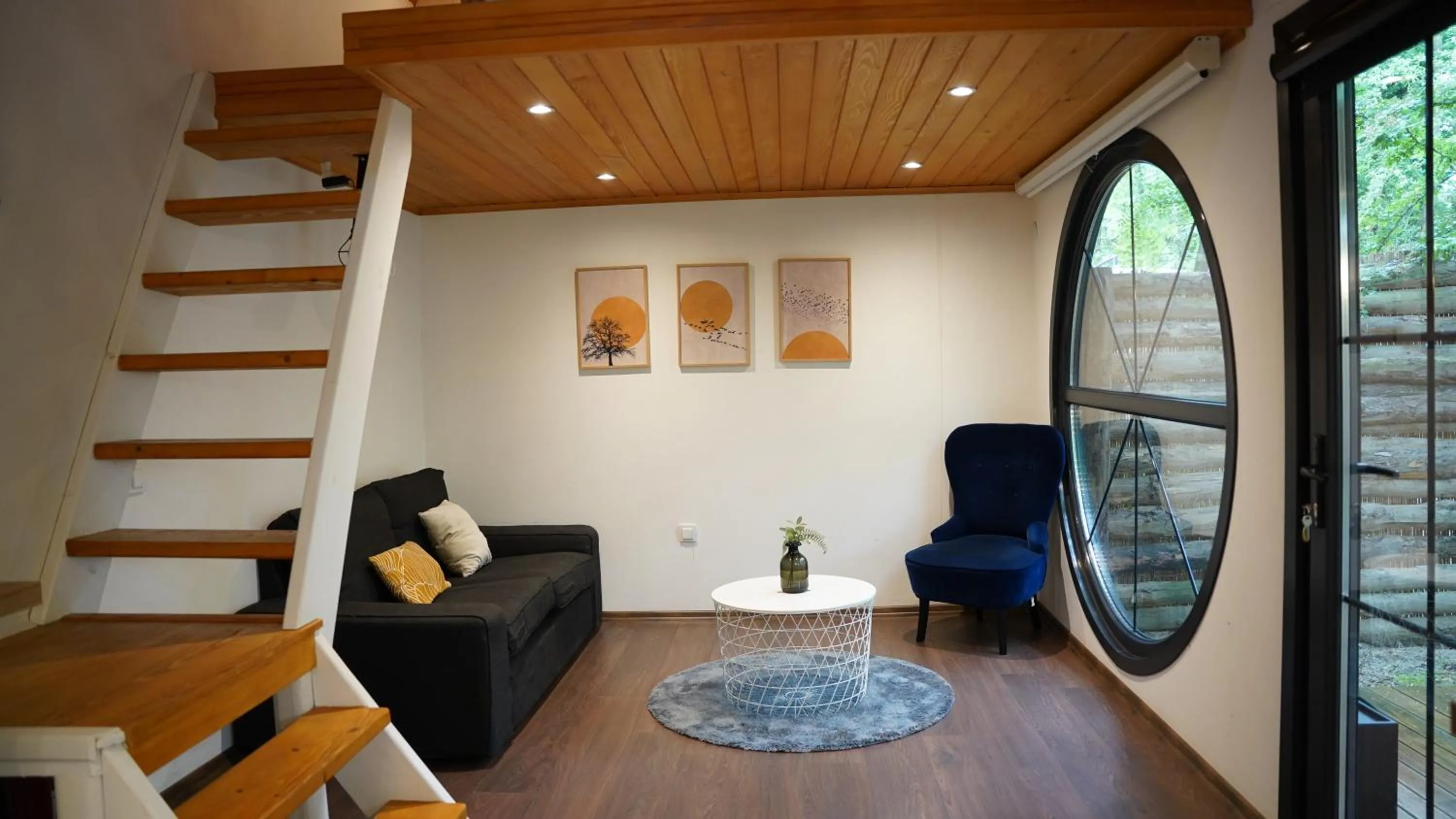 Living room in Pentalow Cabin