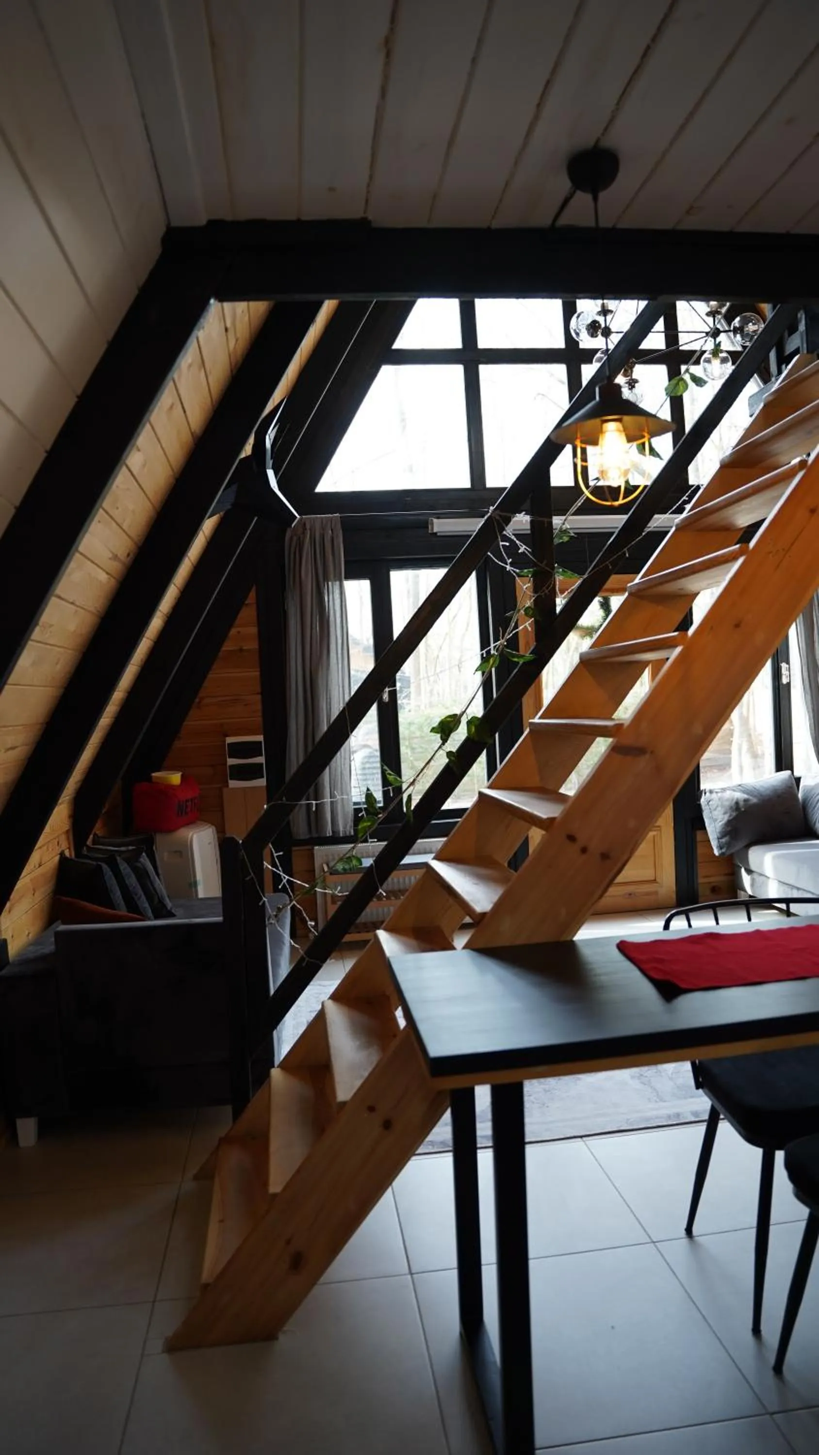 Living room in Pentalow Cabin