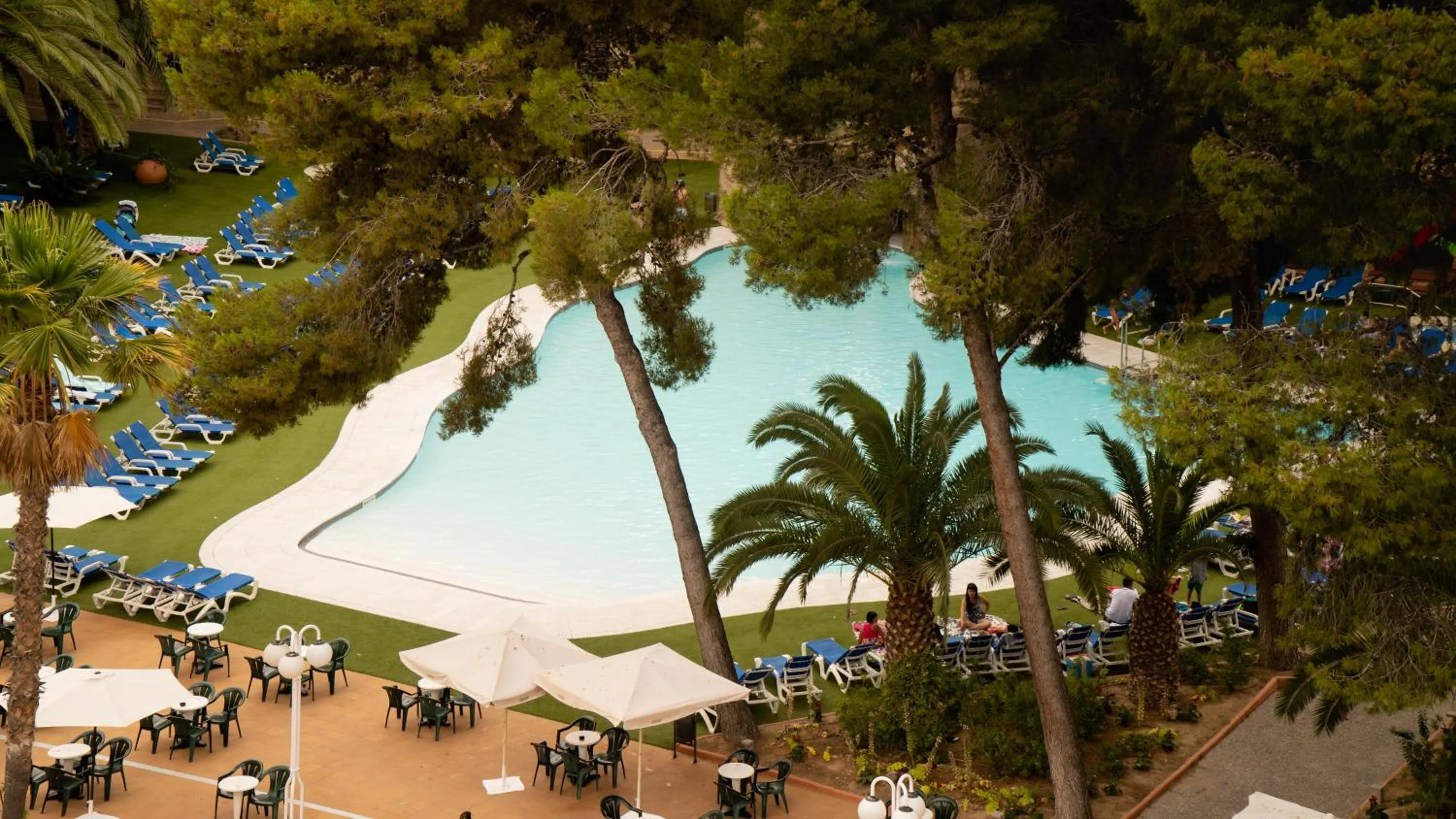 Pool view in Hotel Jaime I