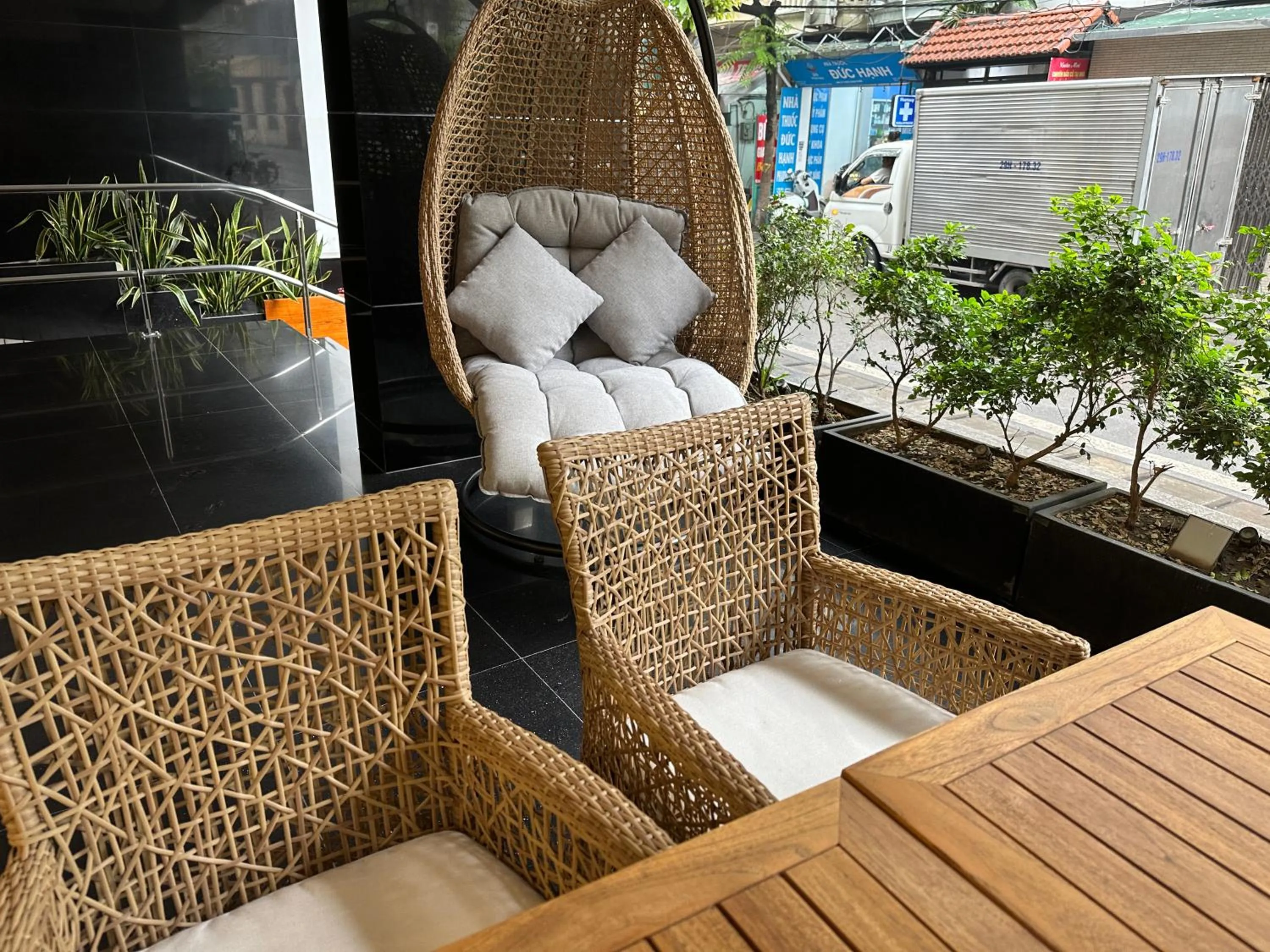 Balcony/Terrace in Hotel Yah Hanoi & Spa