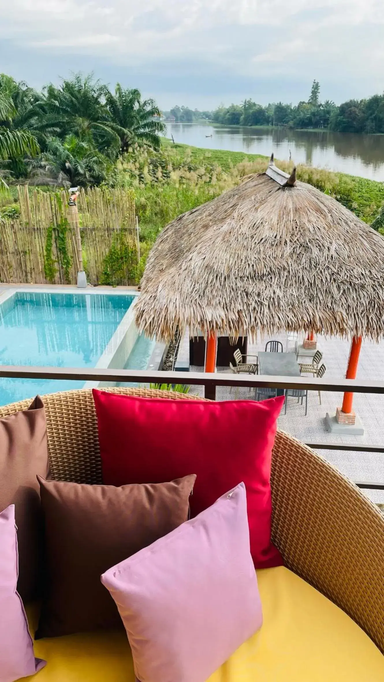 Pool view in Canal Village Pakpra Phatthalung Pool view in Canal Village Pakpra Phatthalung