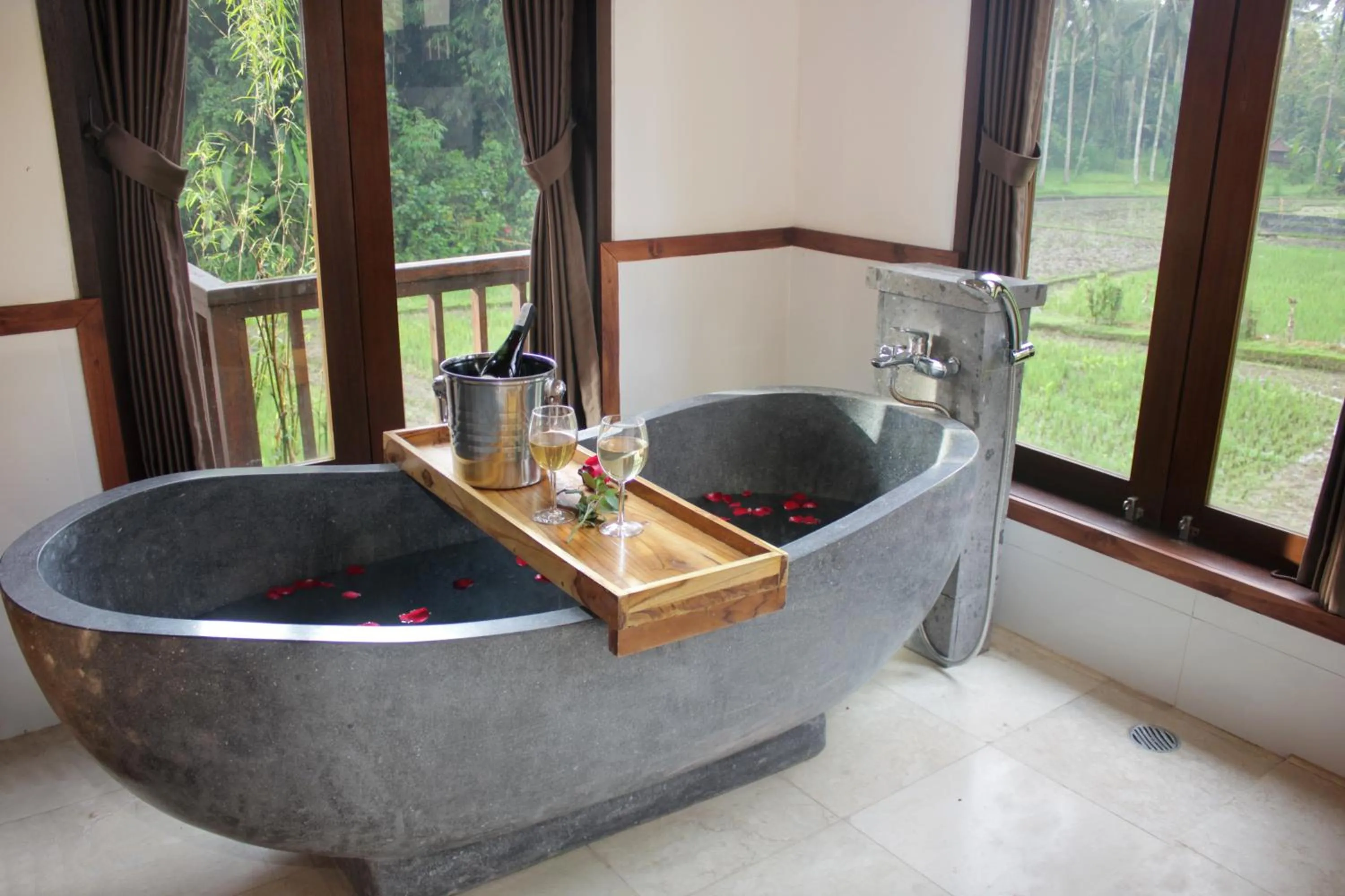 Bath in The Tirta Sari Villas