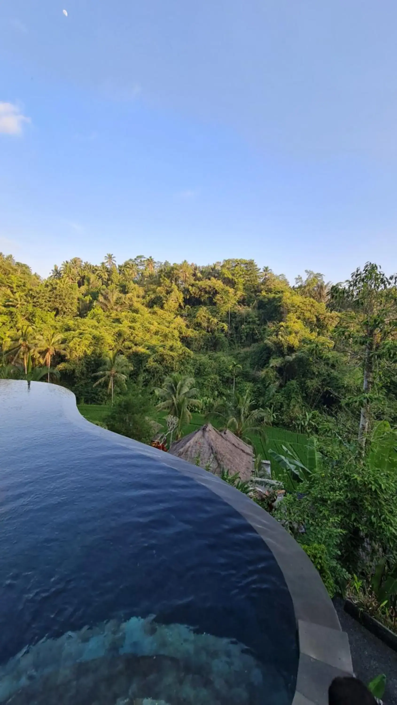 Pool view in Tirta Sari Pool view in Tirta Sari