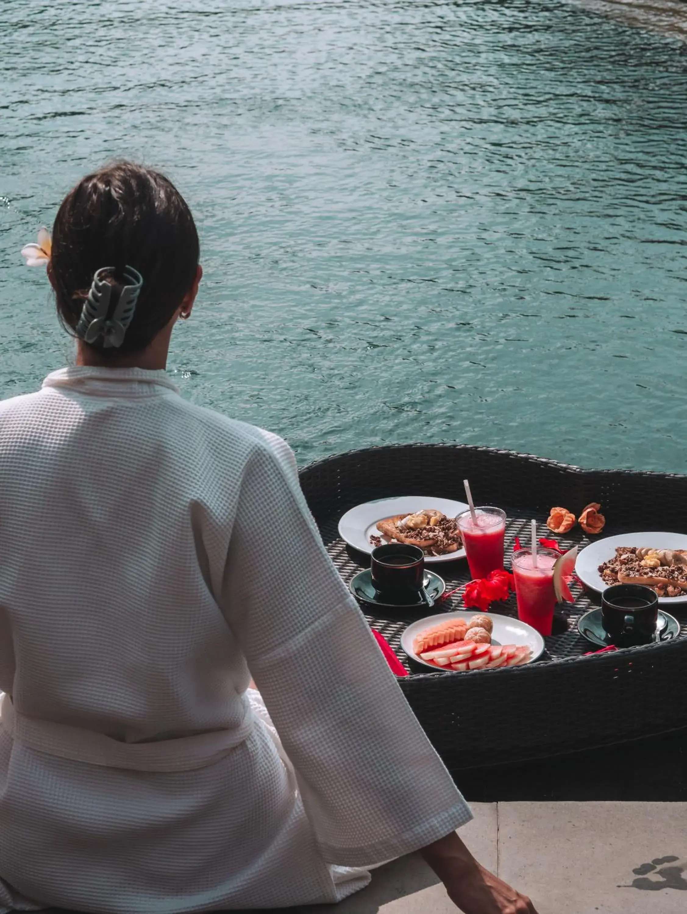 Swimming pool in The Tirta Sari Villas Swimming pool in The Tirta Sari Villas