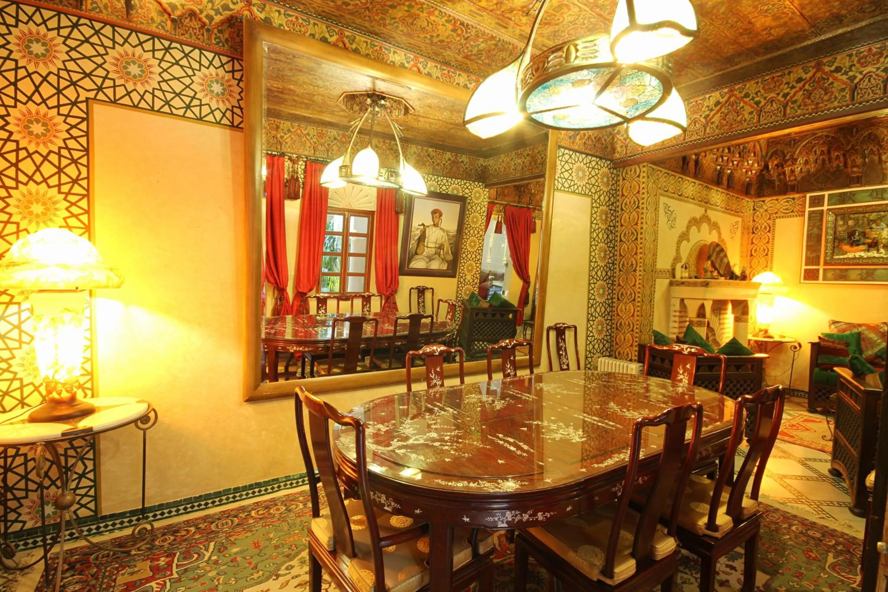 Living room in Riad Esmeralda