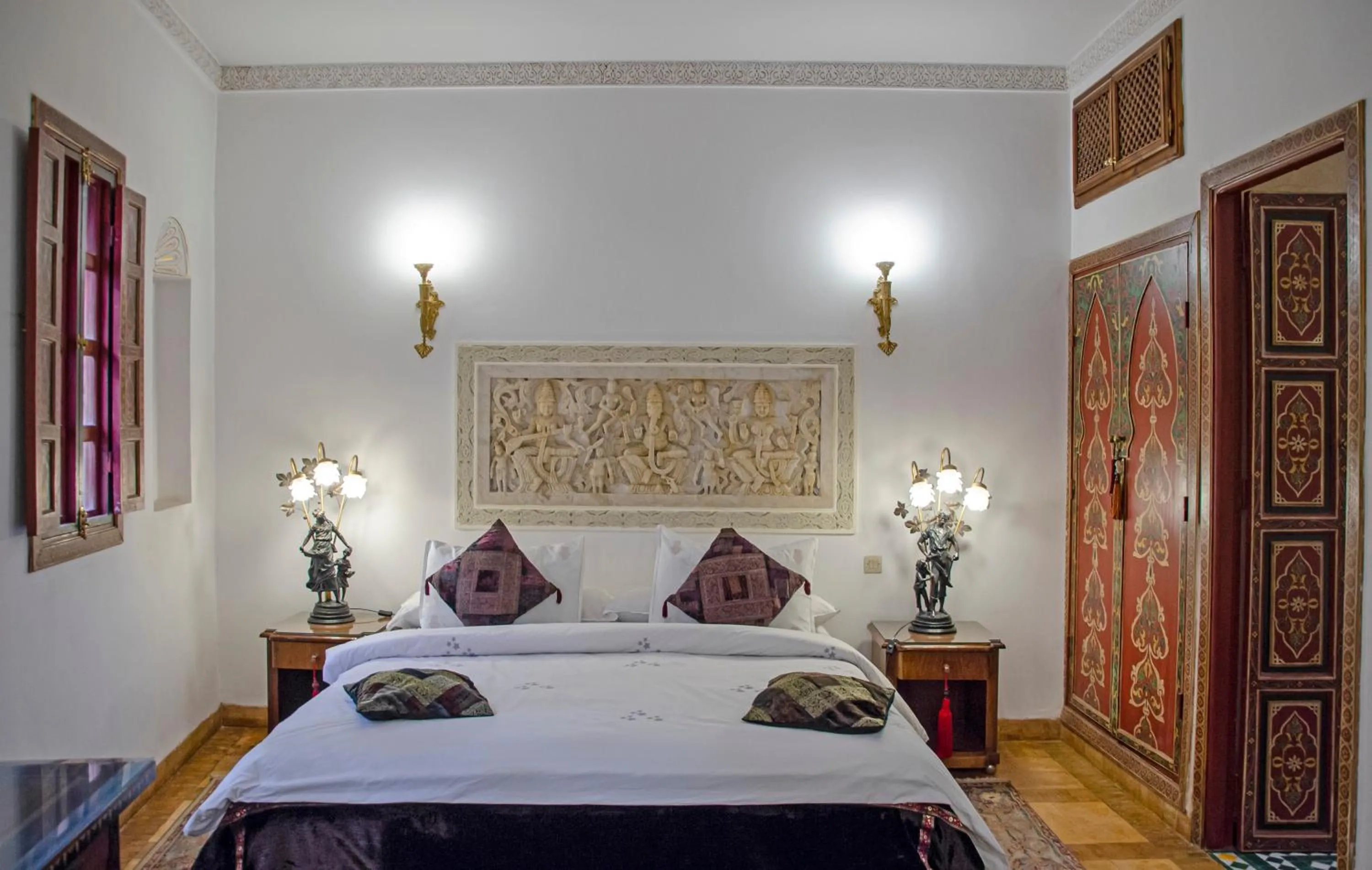 Bedroom, Bed in Riad Esmeralda