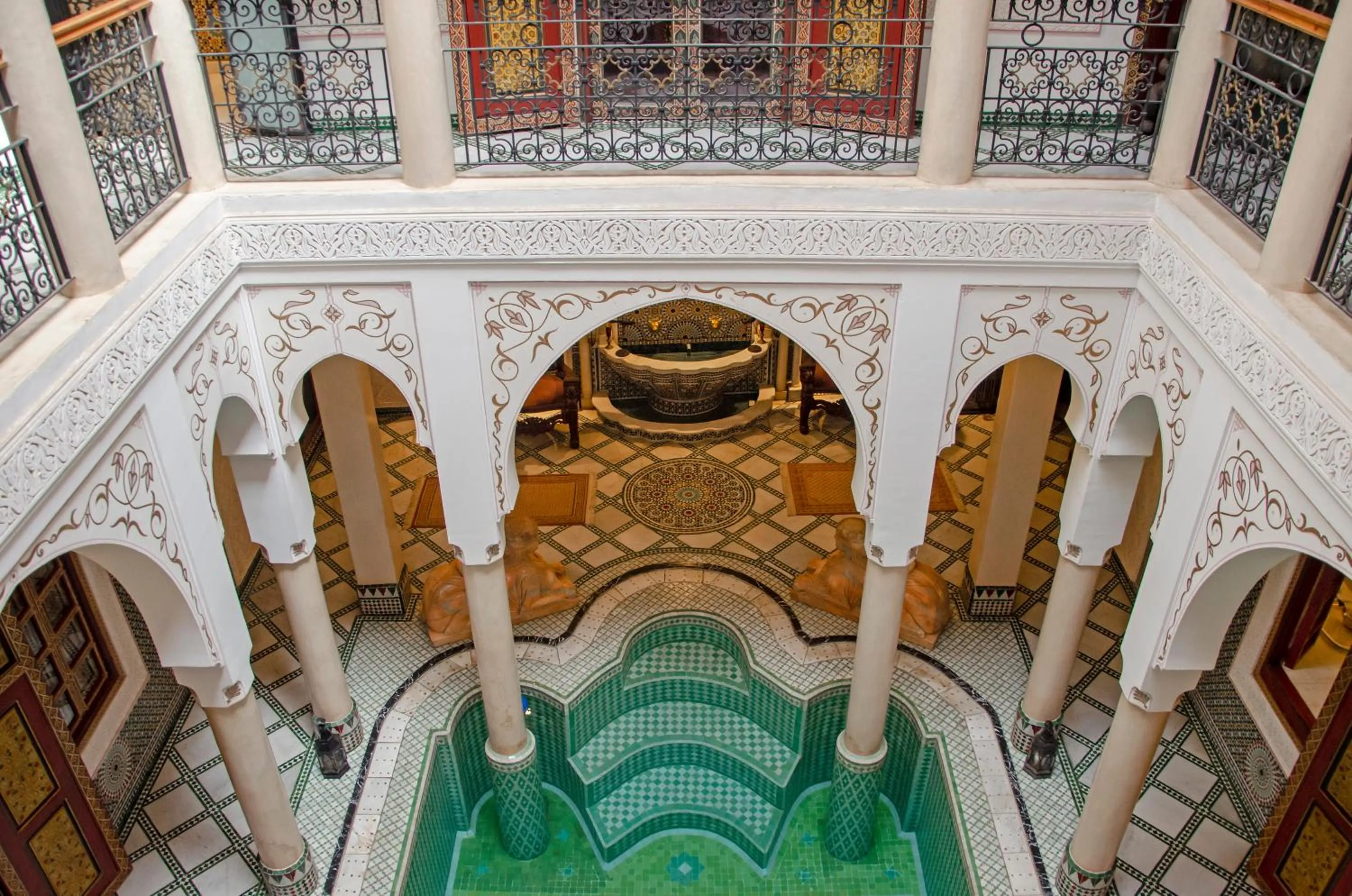 Pool view in Riad Esmeralda