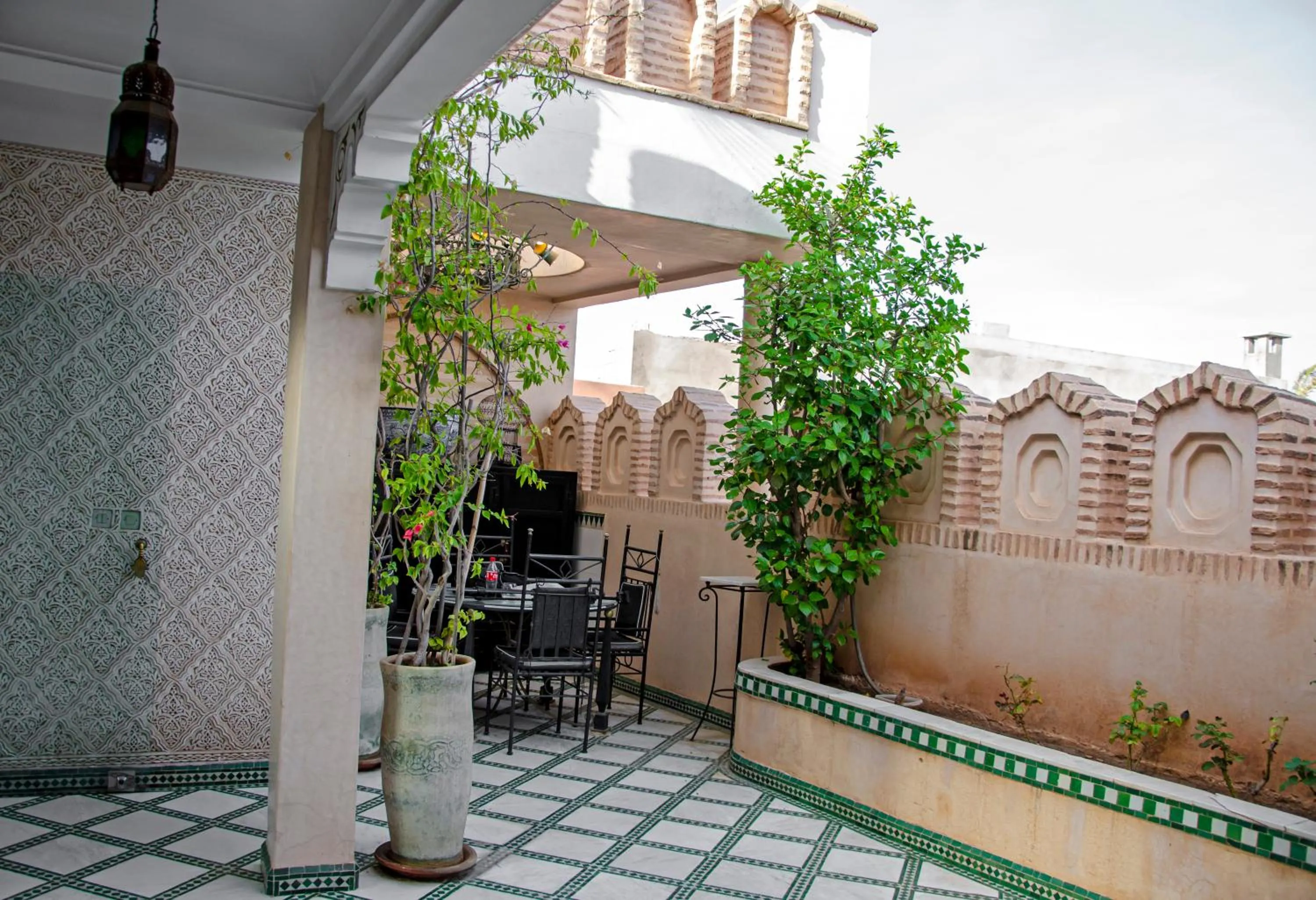 Patio in Riad Esmeralda