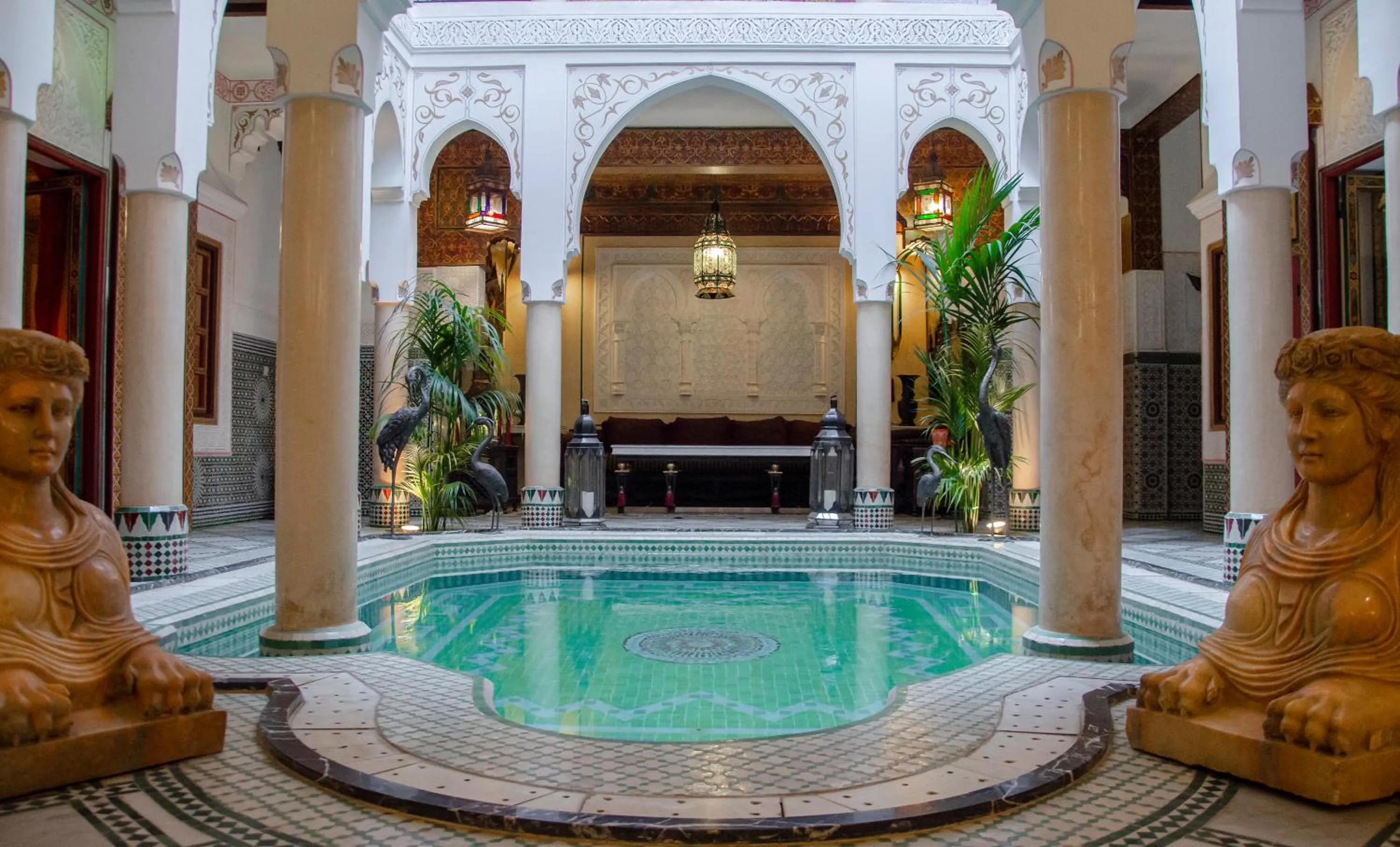 Pool view in Riad Esmeralda