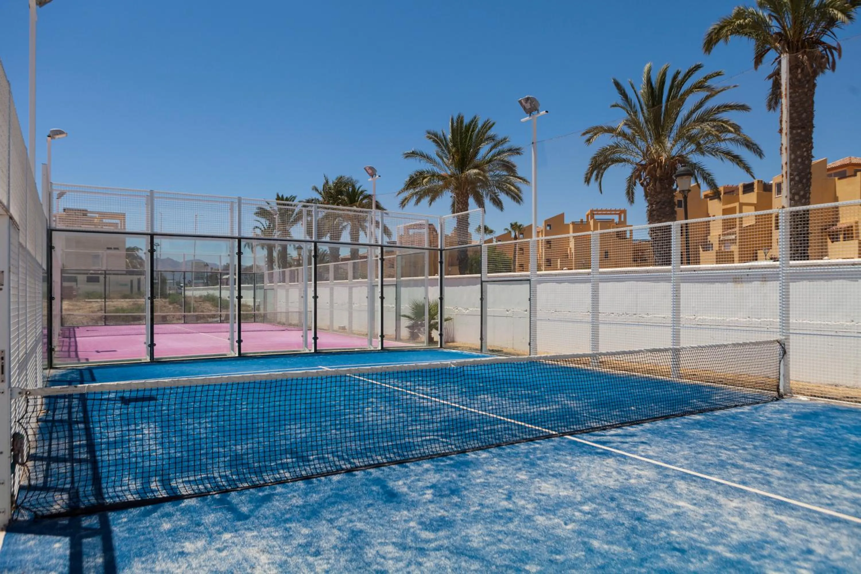 Tennis court in Hotel Mexico