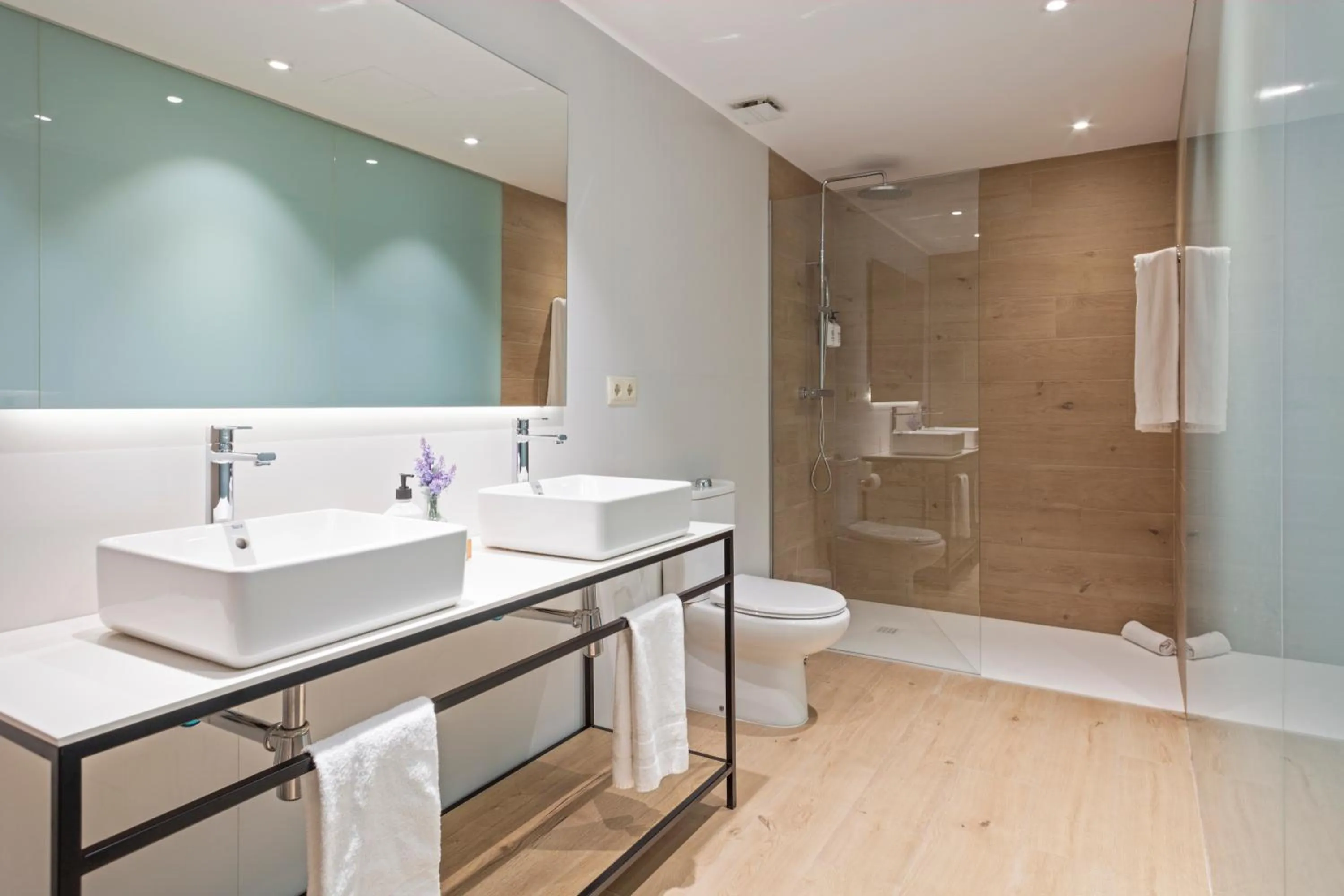 Shower in Aparthotel Bcn Montjuic