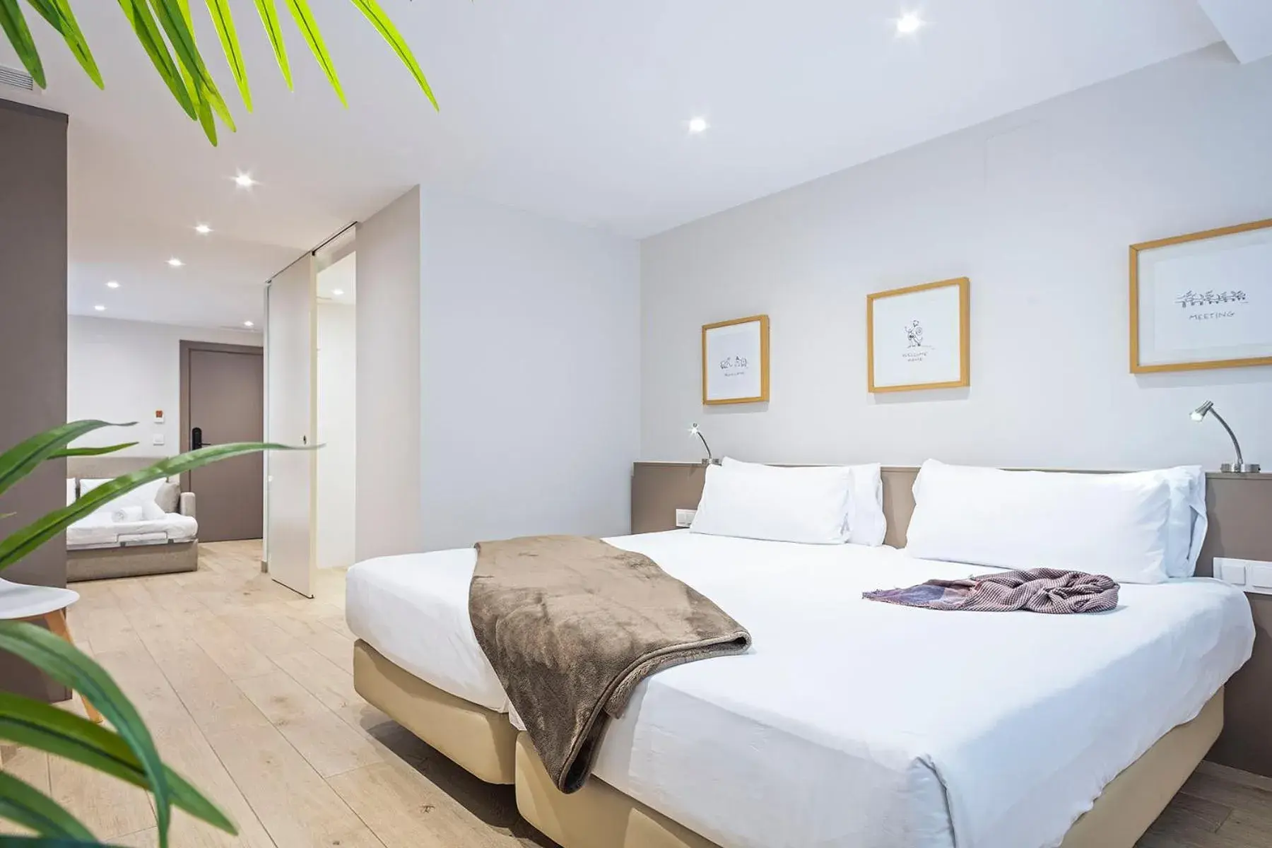 Bed in Aparthotel Bcn Montjuic Bed in Aparthotel Bcn Montjuic