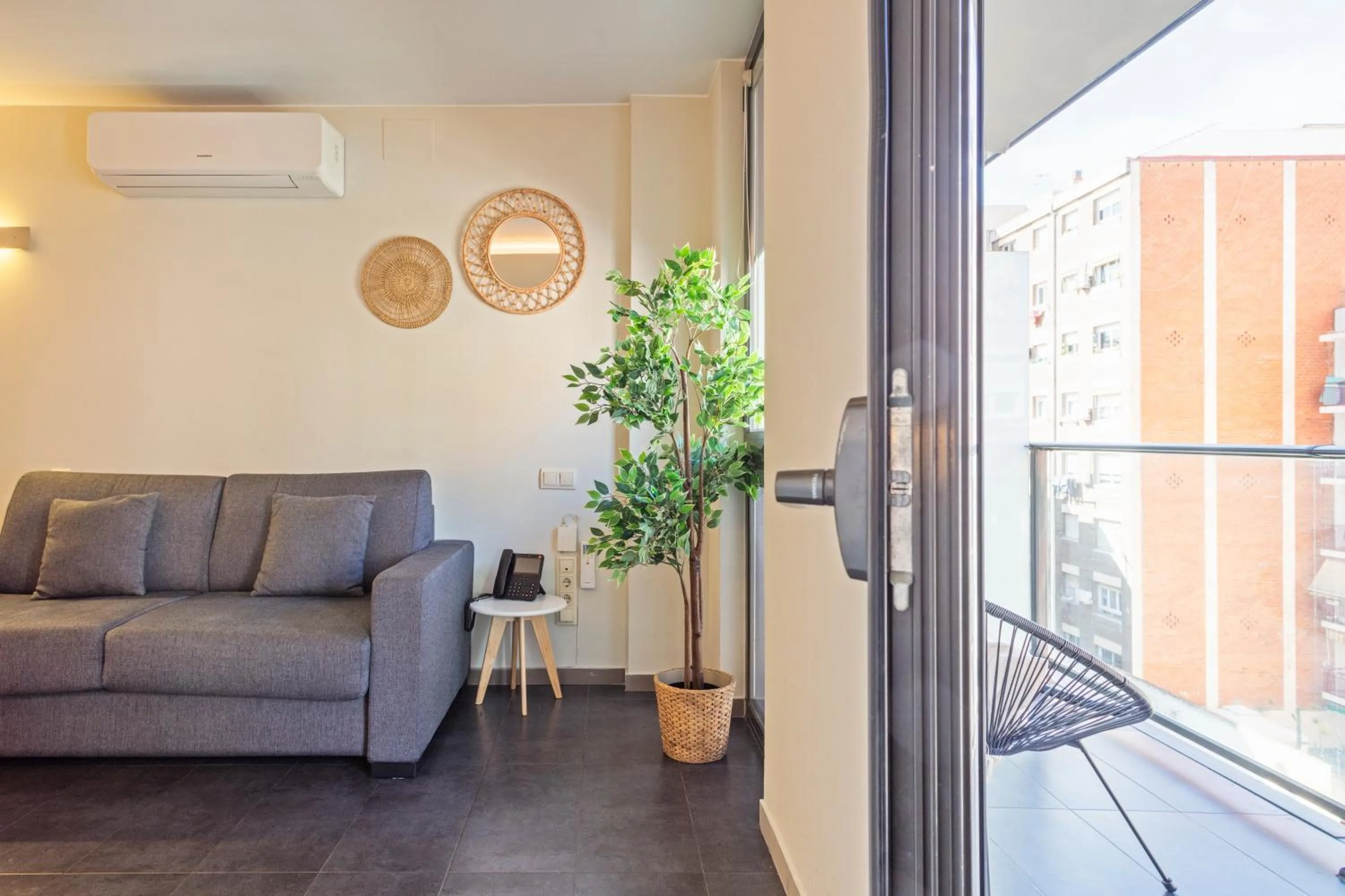 Living room in Aparthotel Bcn Montjuic