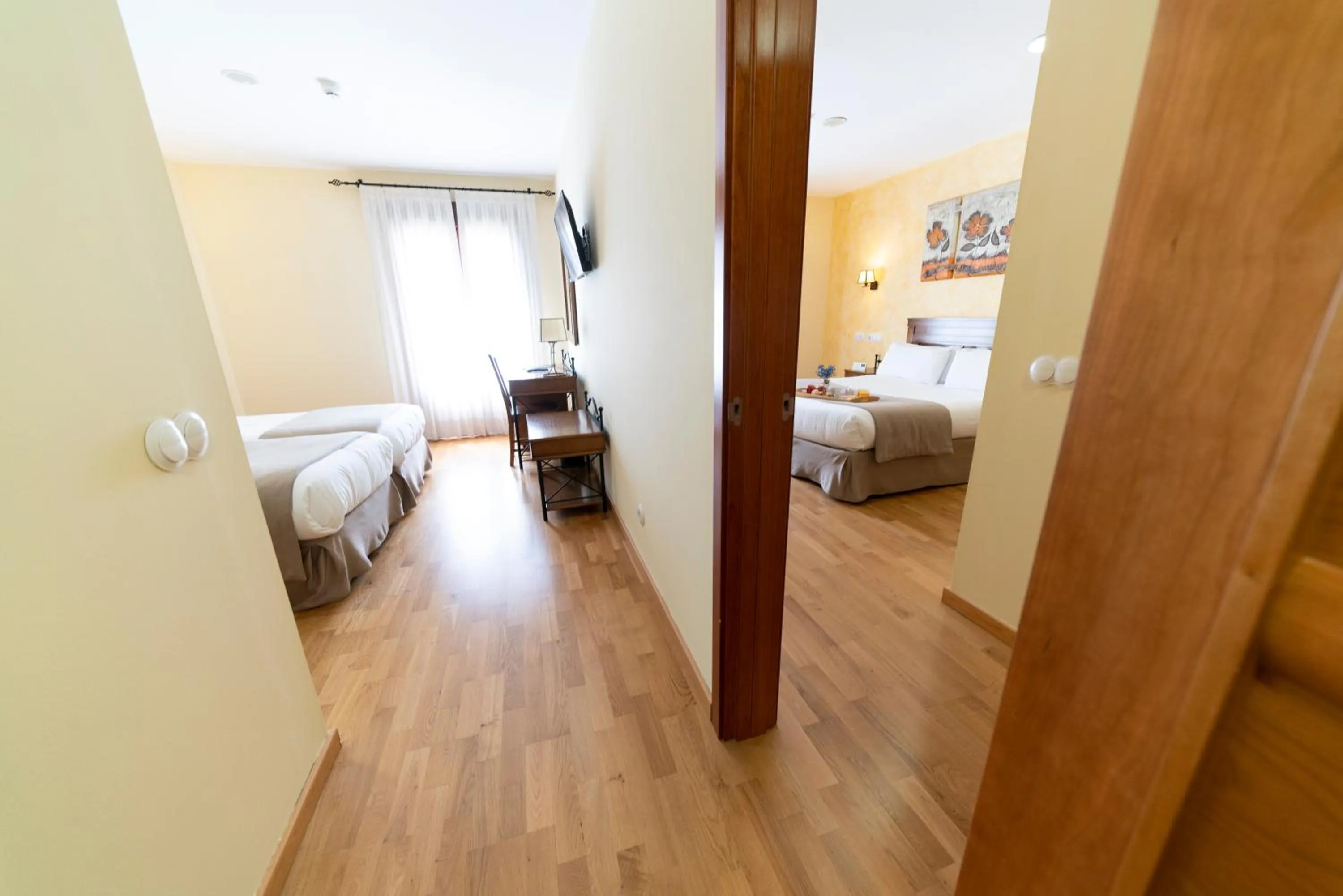 Bed in Hotel Comendador