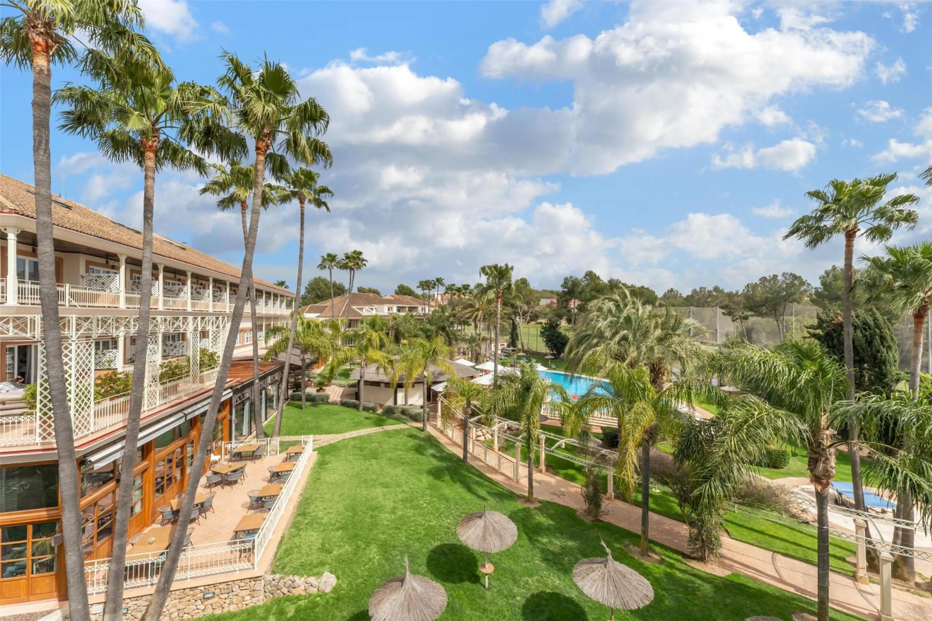 Garden view in Lindner Hotel Mallorca Portals Nous, part of JdV by Hyatt