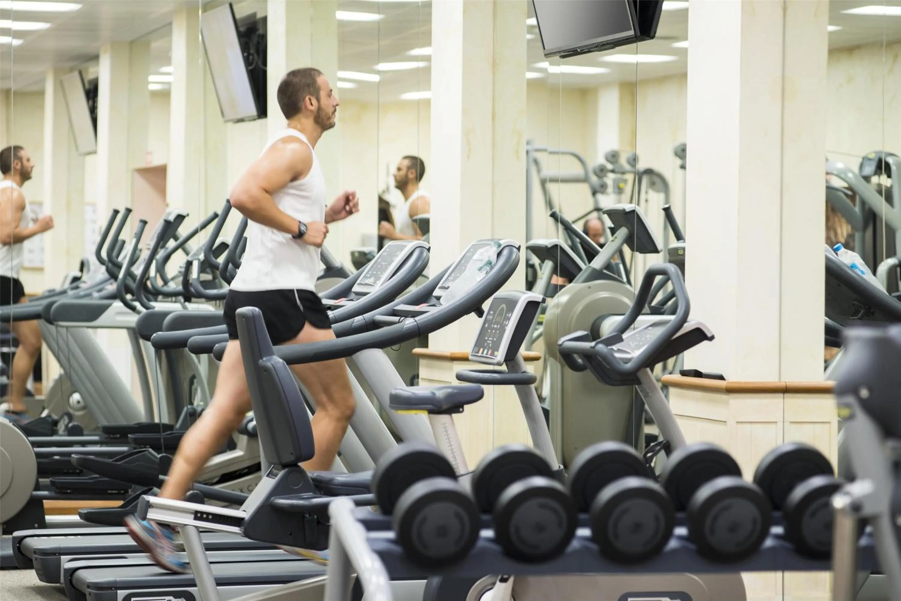 Fitness centre/facilities in Lindner Hotel Mallorca Portals Nous, part of JdV by Hyatt