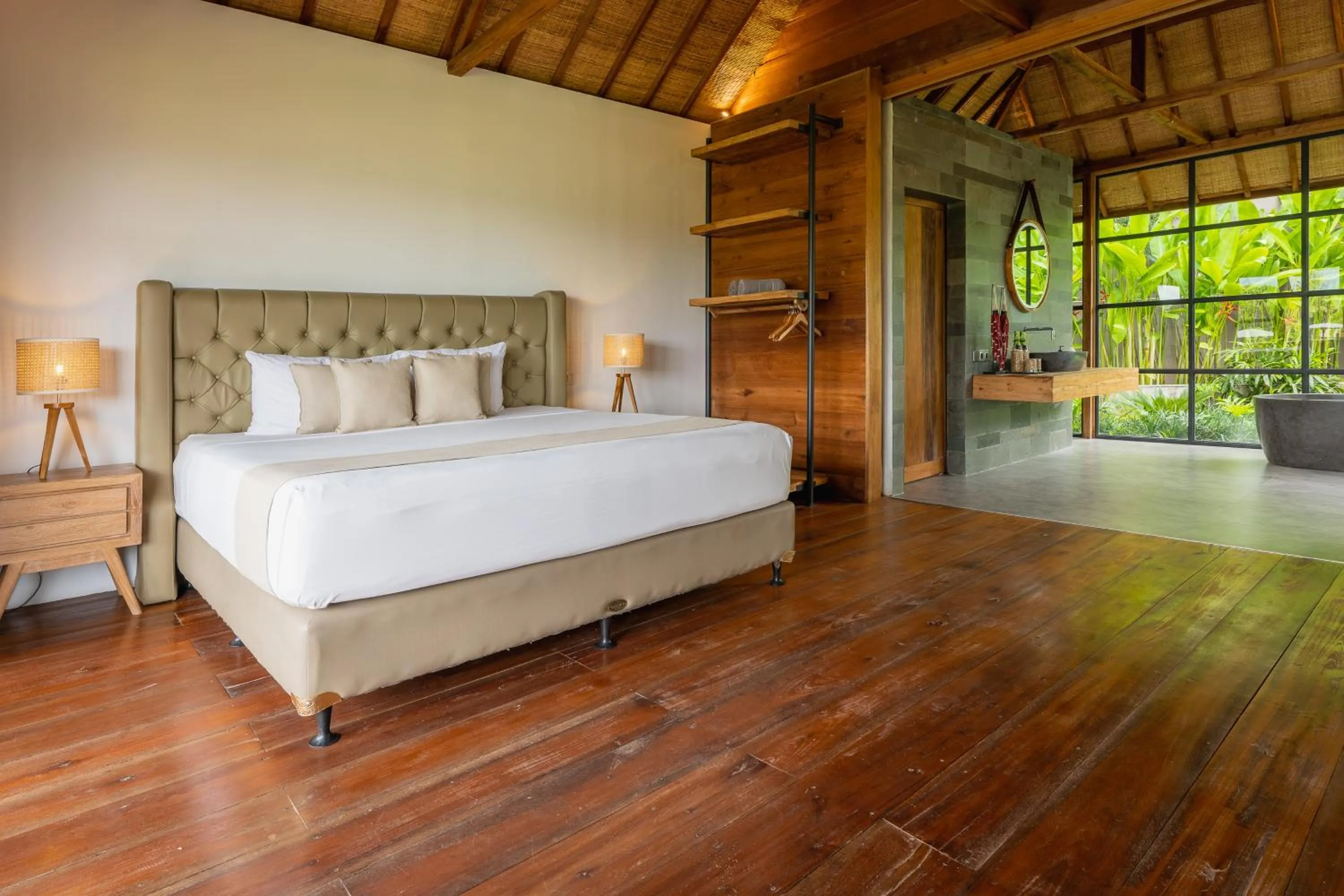 Bed in East Bali Volcano View Resort & Spa - Adults Only Area