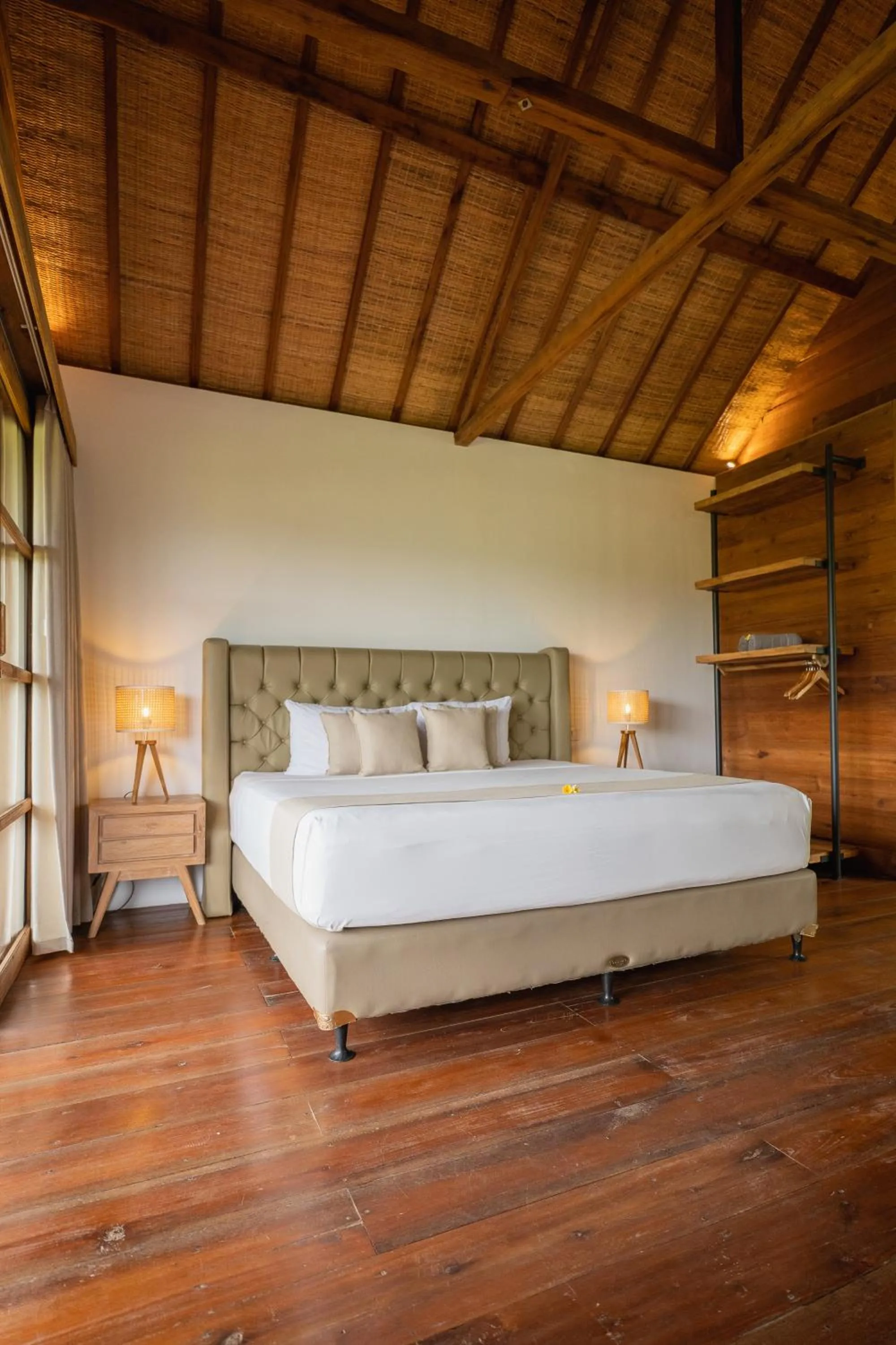 Bed in East Bali Volcano View Resort & Spa - Adults Only Area