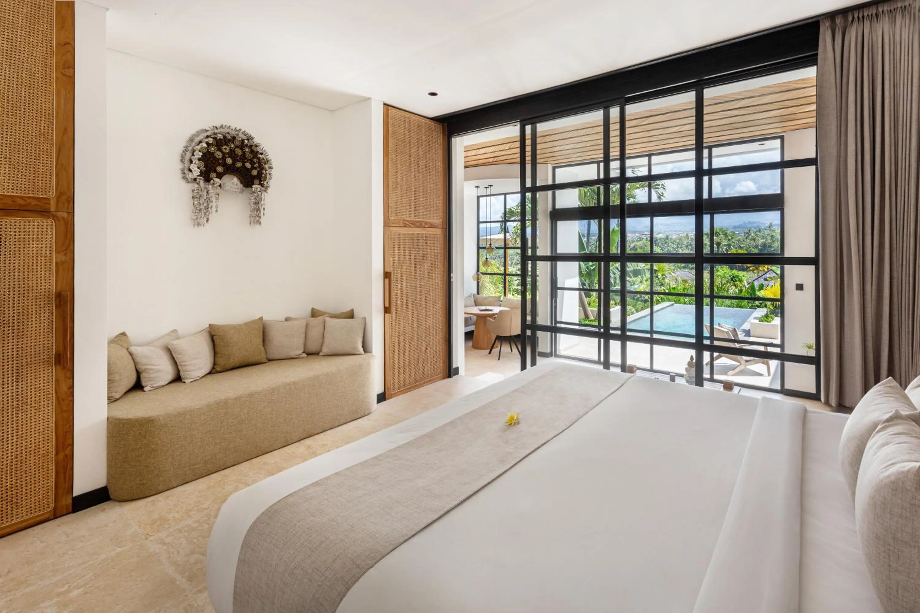 Bed in East Bali Volcano View Resort & Spa - Adults Only Area