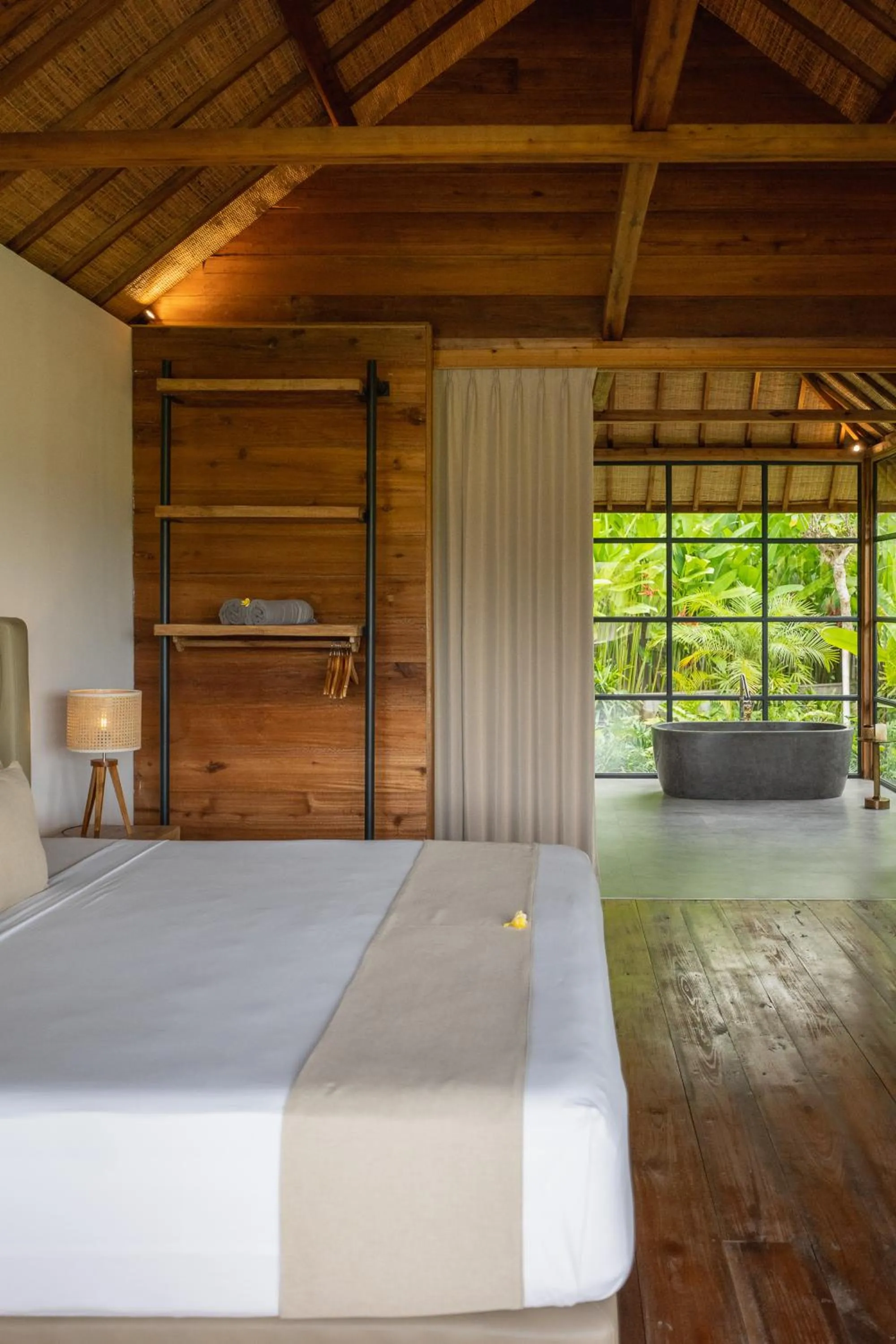 Bed in East Bali Volcano View Resort & Spa - Adults Only Area