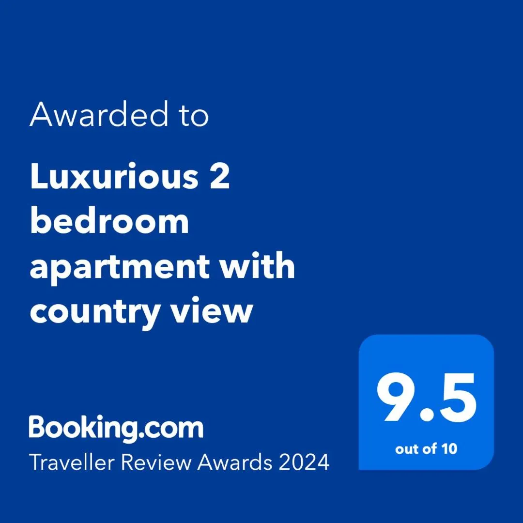 Luxurious 2 bedroom apartment with country view