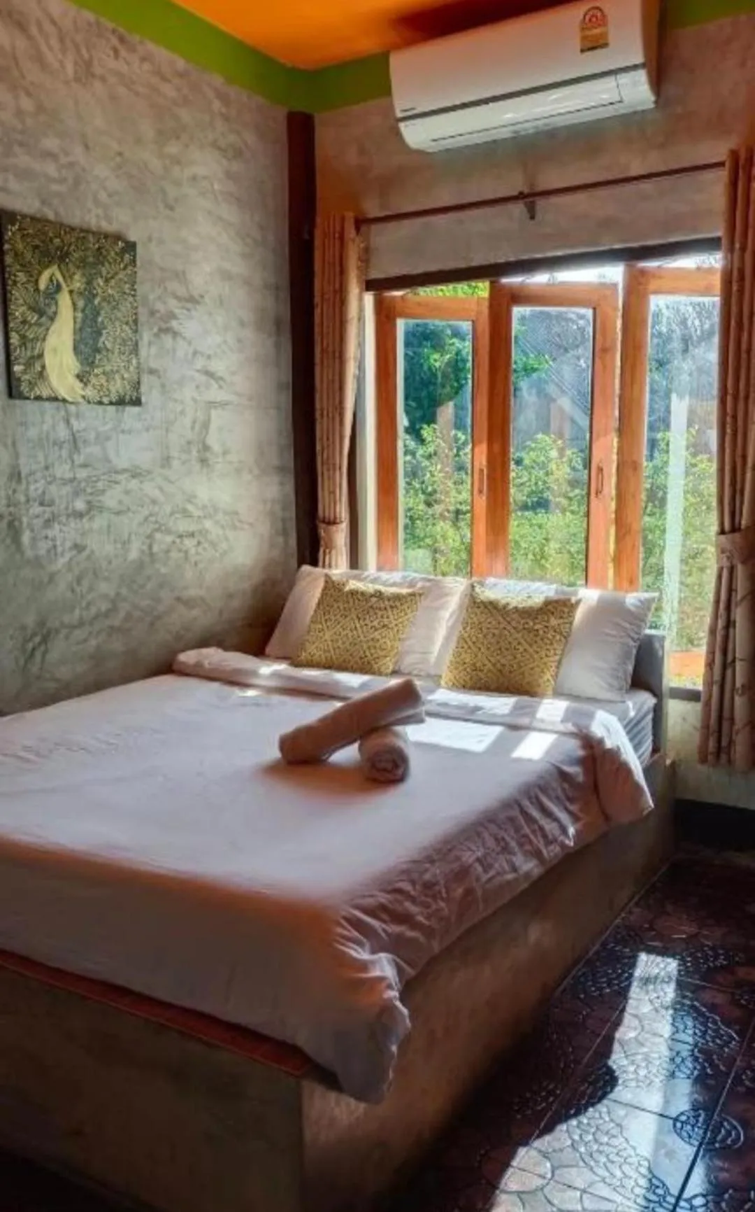 Bed in PaiFamilyRESORT