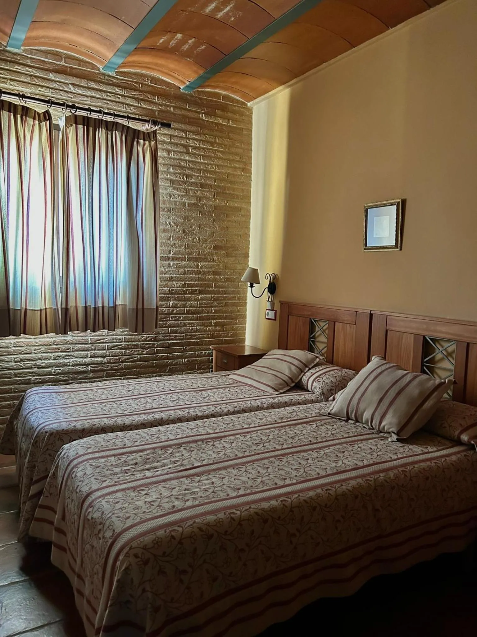 Bed in Hostal meson del rey