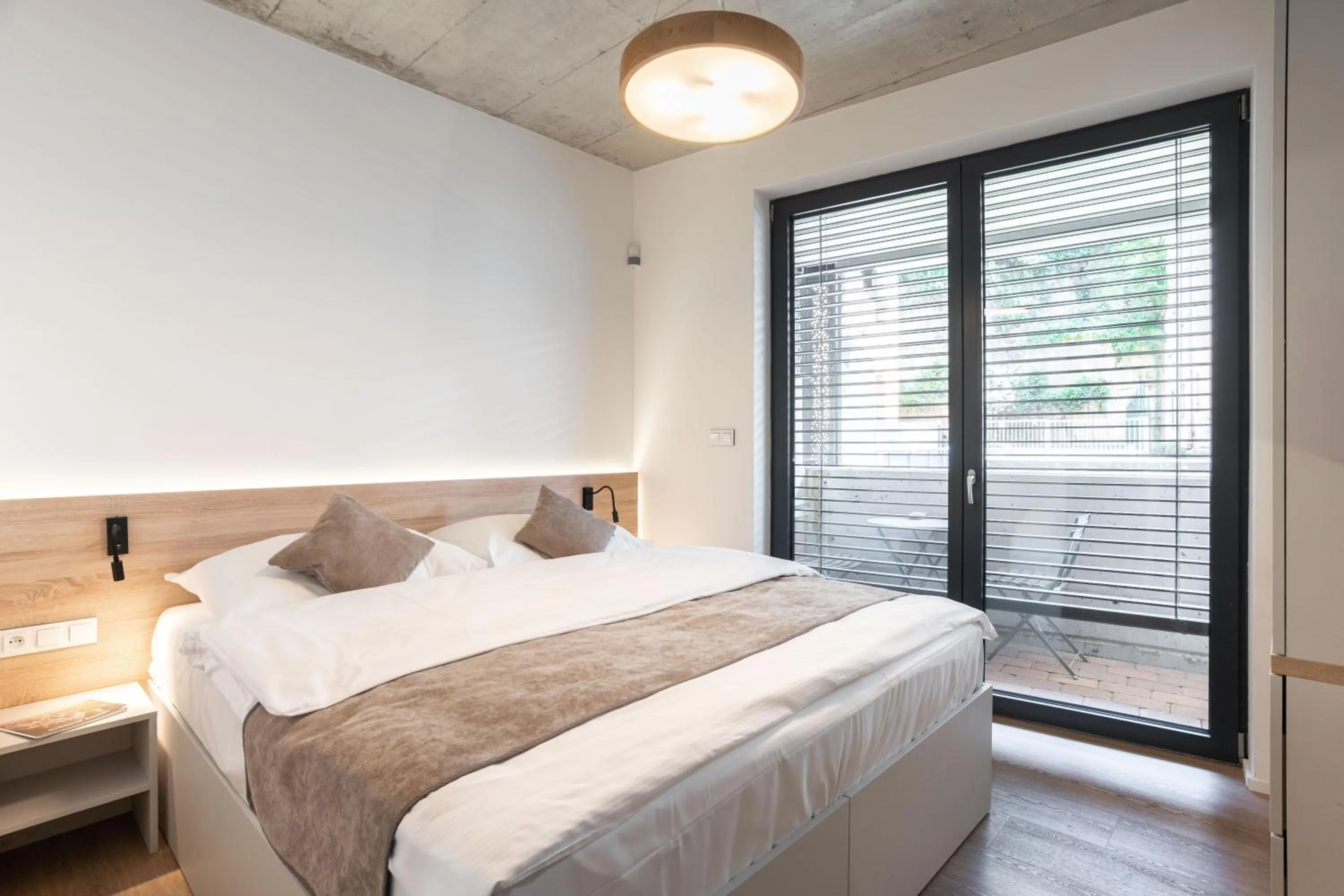 Bedroom, Bed in Aparthotel Na Klenici