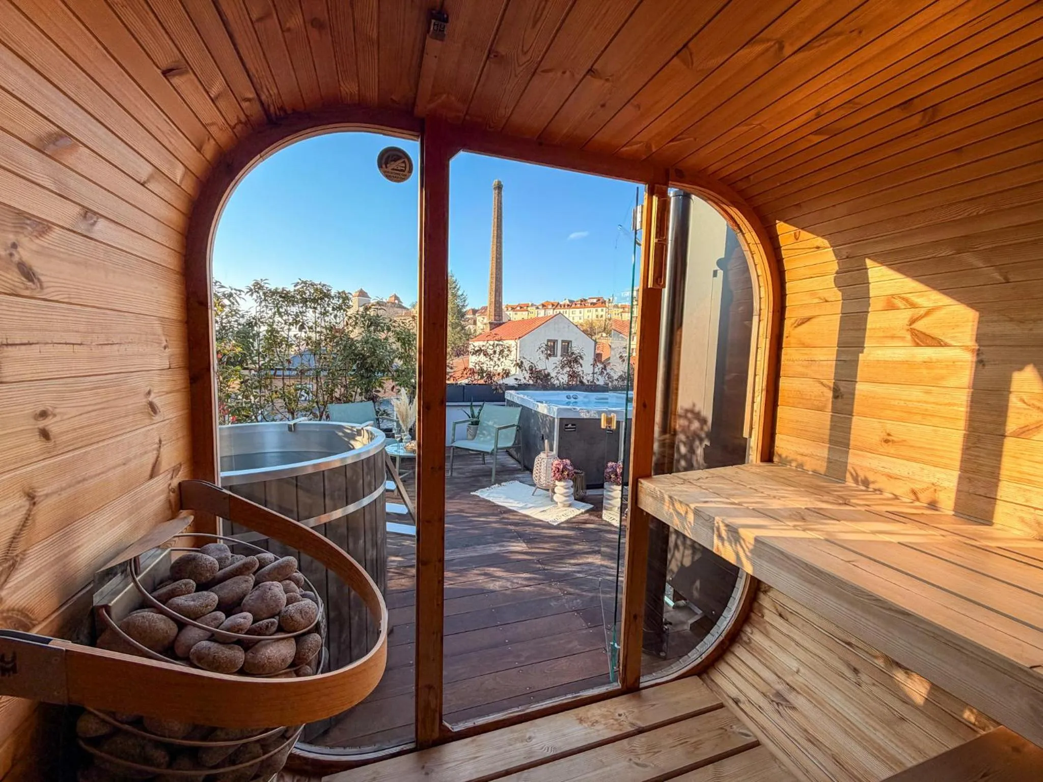 Sauna in Aparthotel Na Klenici