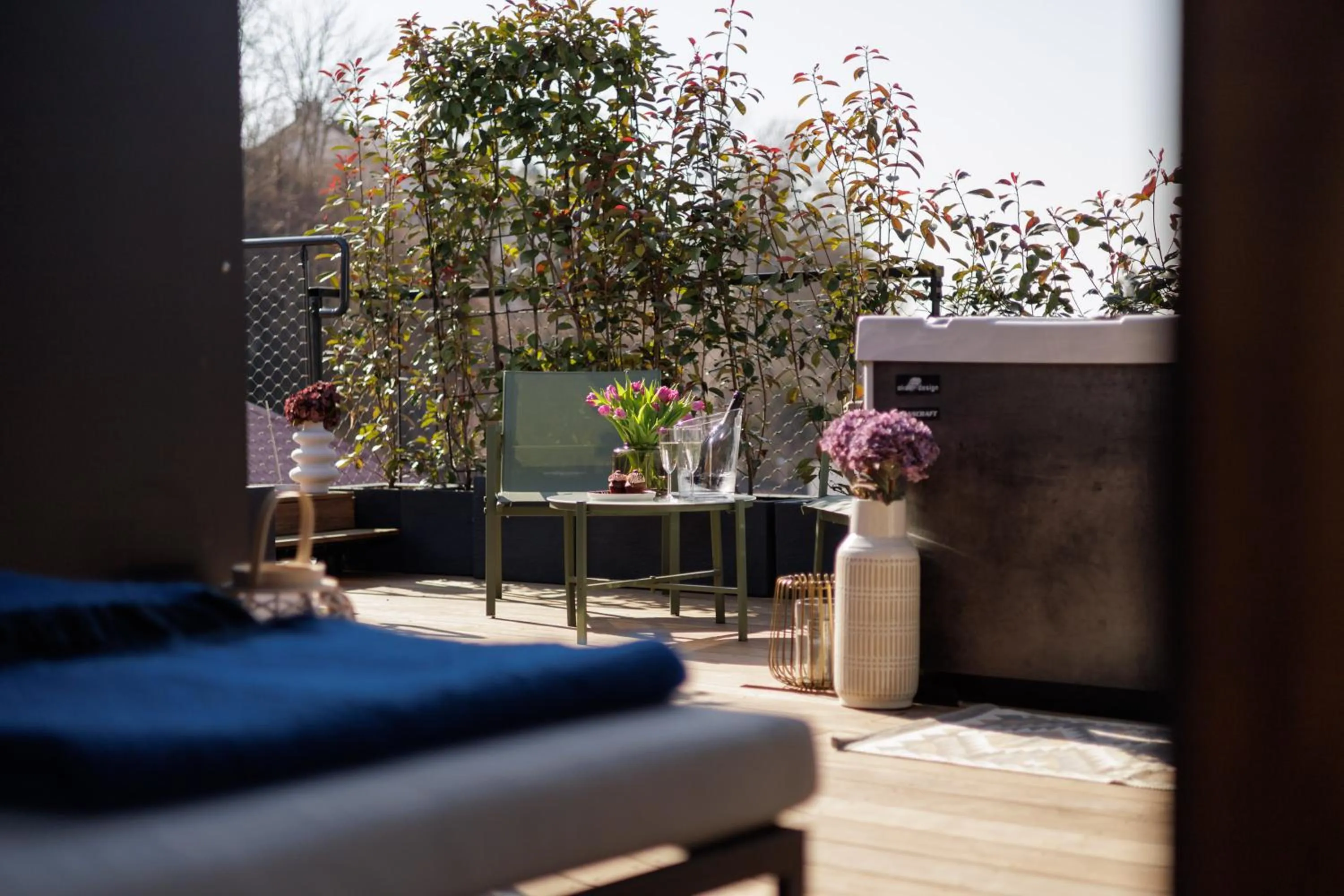 Hot Tub in Aparthotel Na Klenici