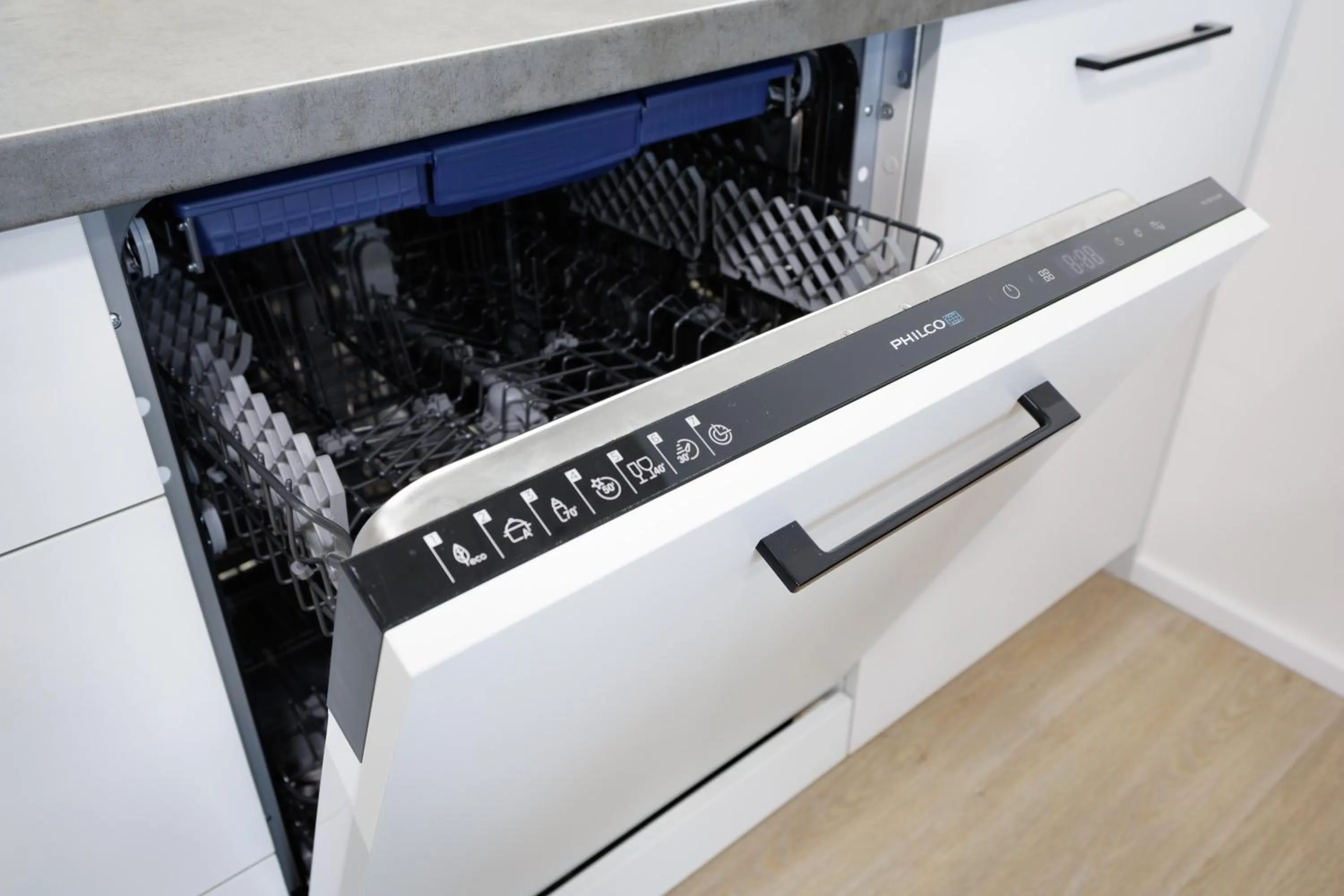 Kitchen or kitchenette in Aparthotel Na Klenici