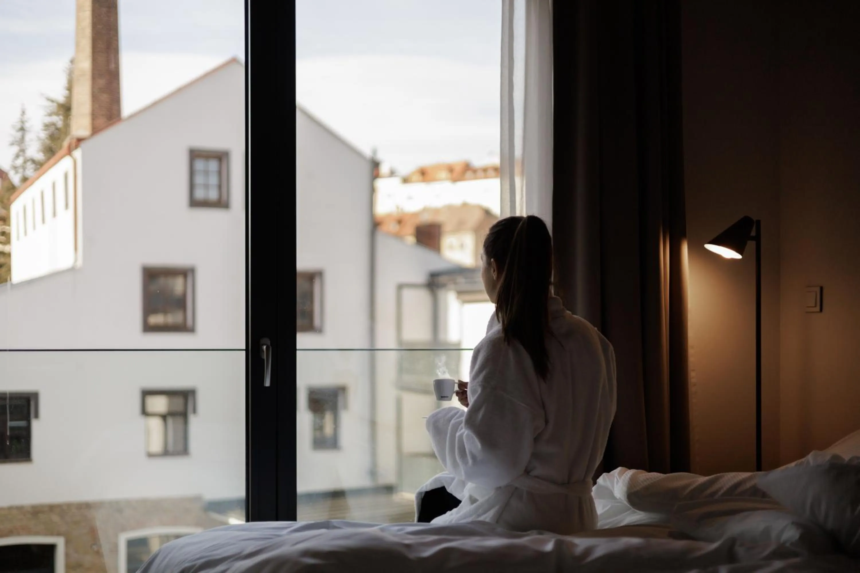 People, Bed in Aparthotel Na Klenici