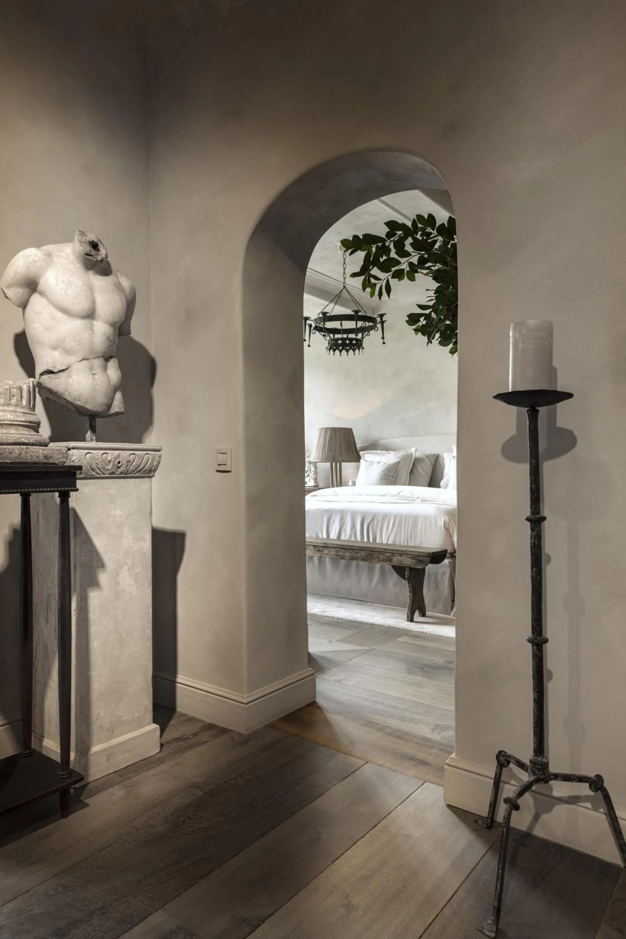 Living room, Bed in The Notary