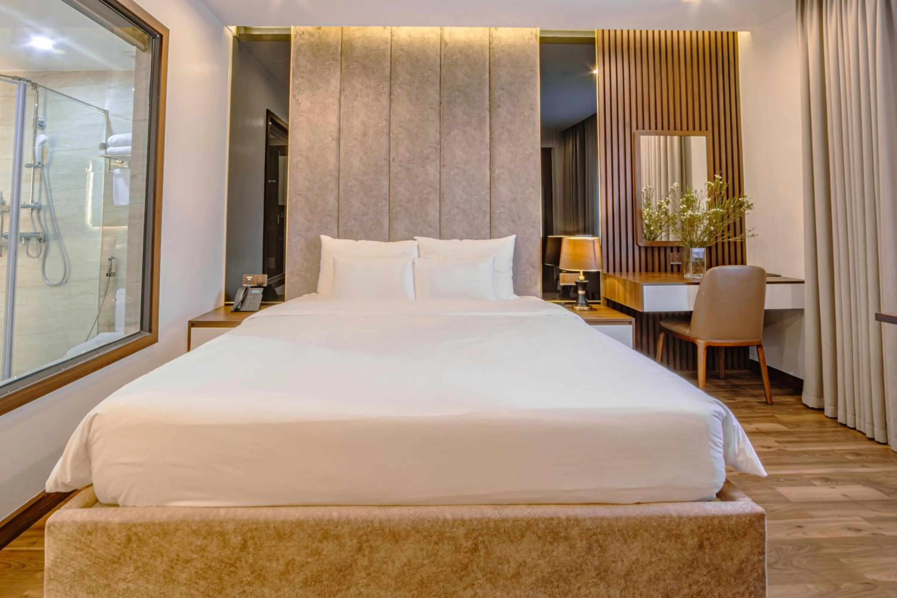 Bed in Ostara Hotel & Apartment