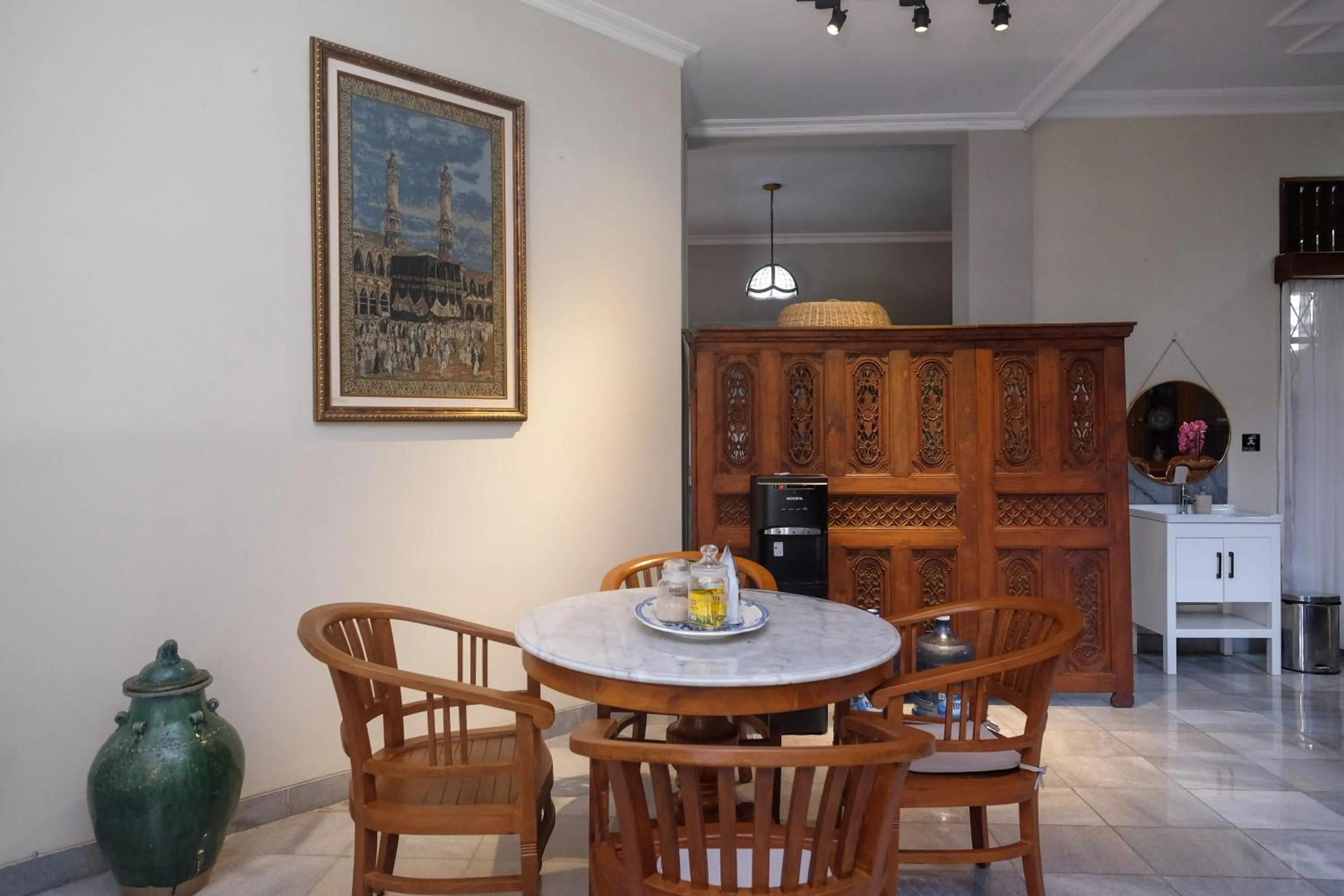 Seating area in SAREH VILLA by The Lavana