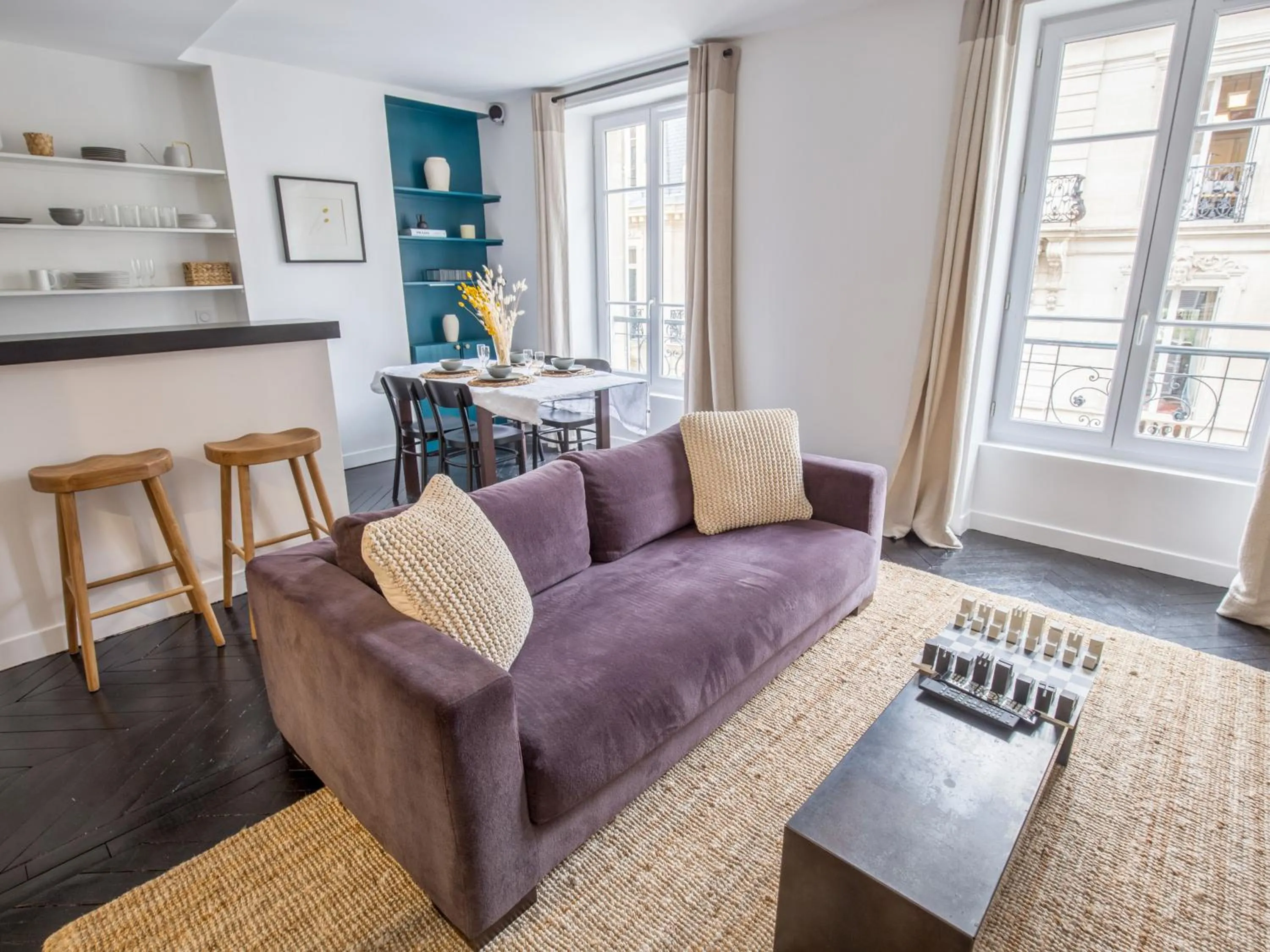 Living room in Newly Remodeled 2Bed APT with Elevator - Mobility Lease for Students and Work ONLY- Minimum 30 night stays