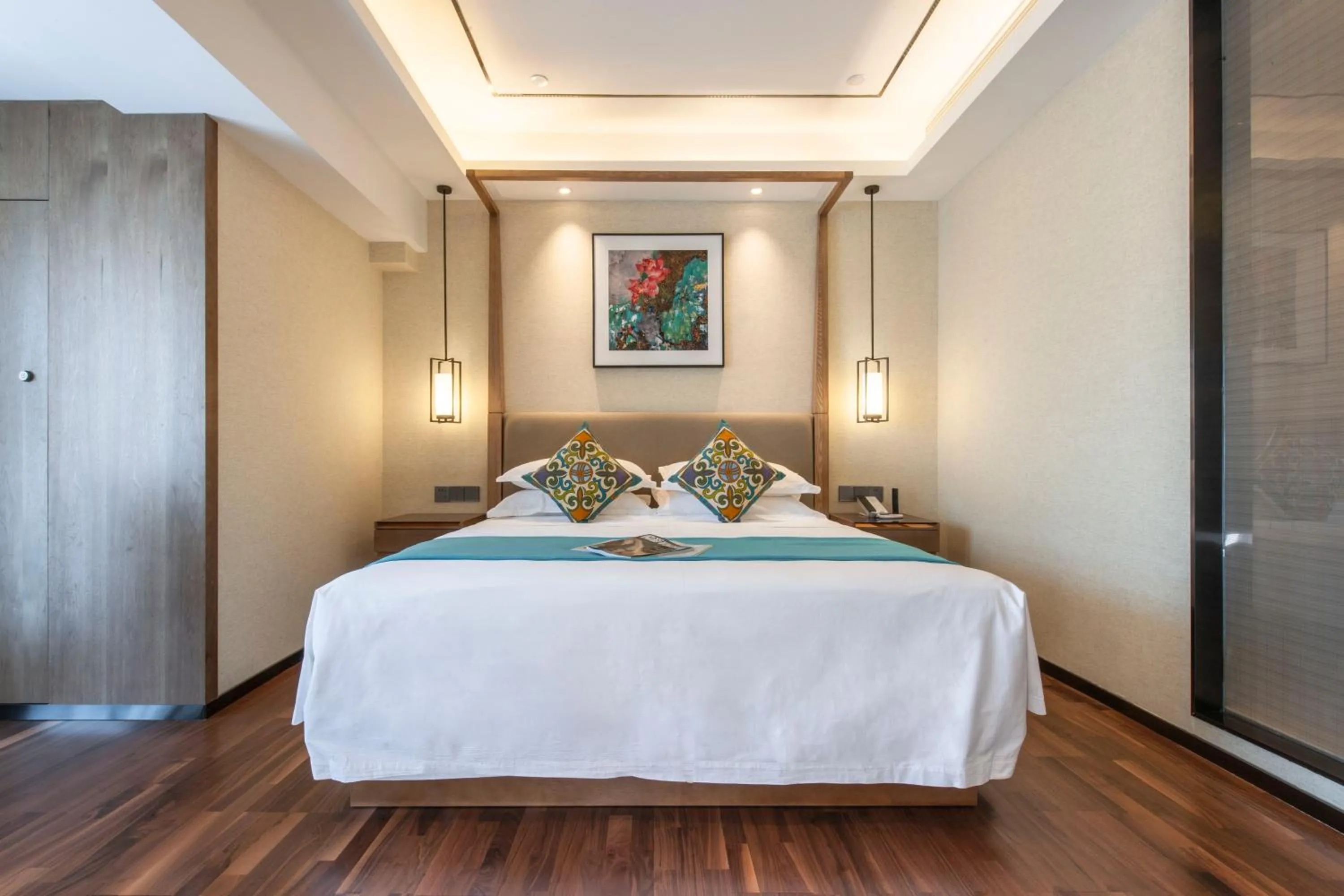 Bed in SSAW Boutiquel Hotel Xizi