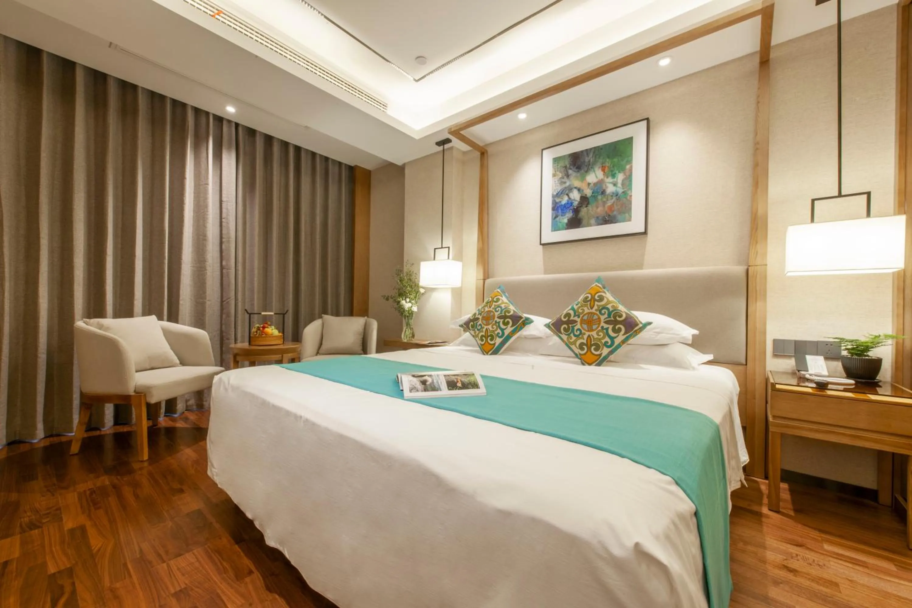 Bed in SSAW Boutiquel Hotel Xizi