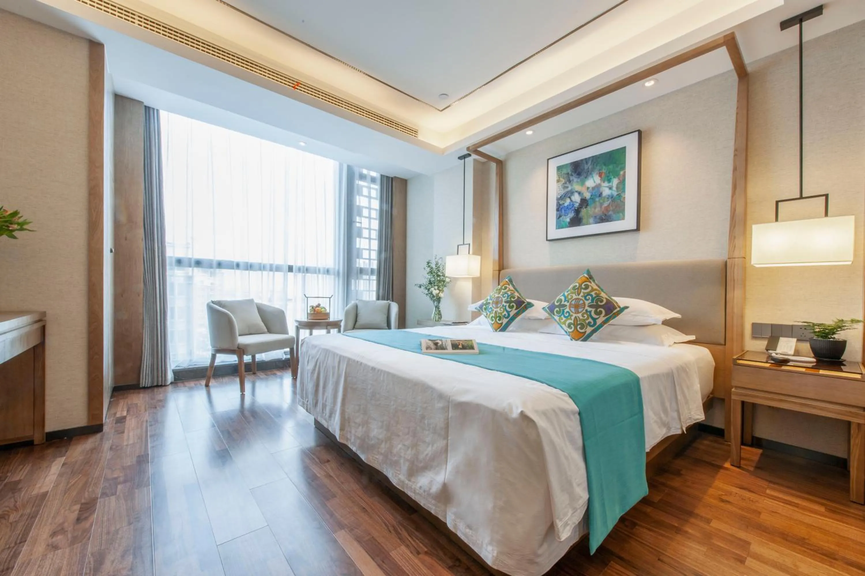 Bed in SSAW Boutiquel Hotel Xizi