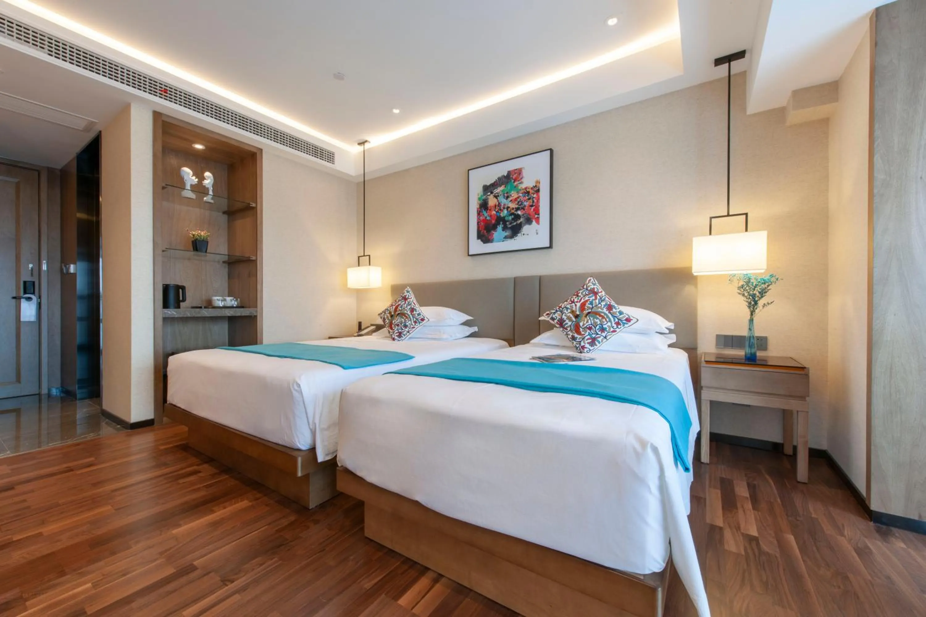 Bed in SSAW Boutiquel Hotel Xizi