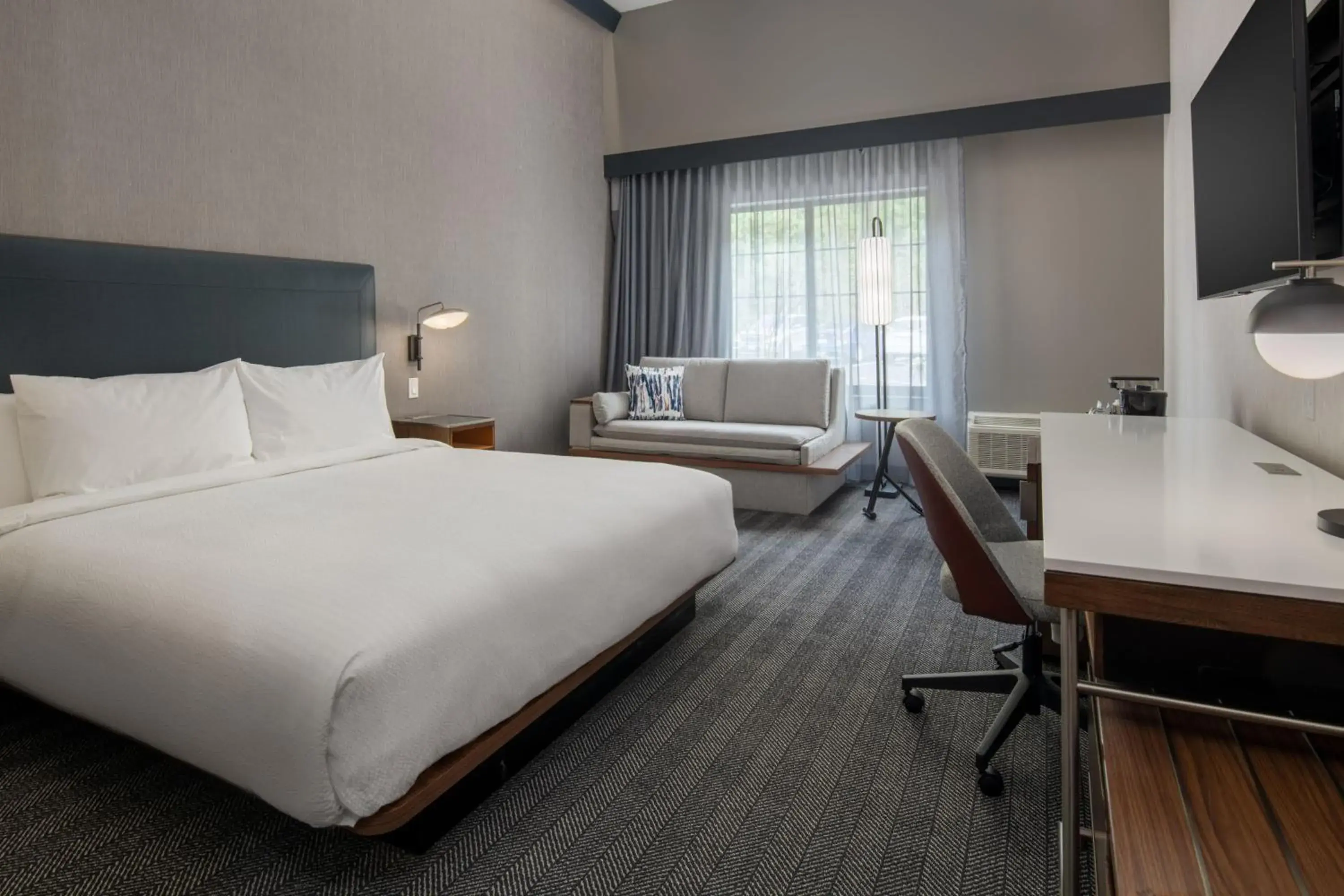 Standard King Room with Sofa Bed - Hearing Accessible in Courtyard by Marriott Olympia Standard King Room with Sofa Bed - Hearing Accessible in Courtyard by Marriott Olympia