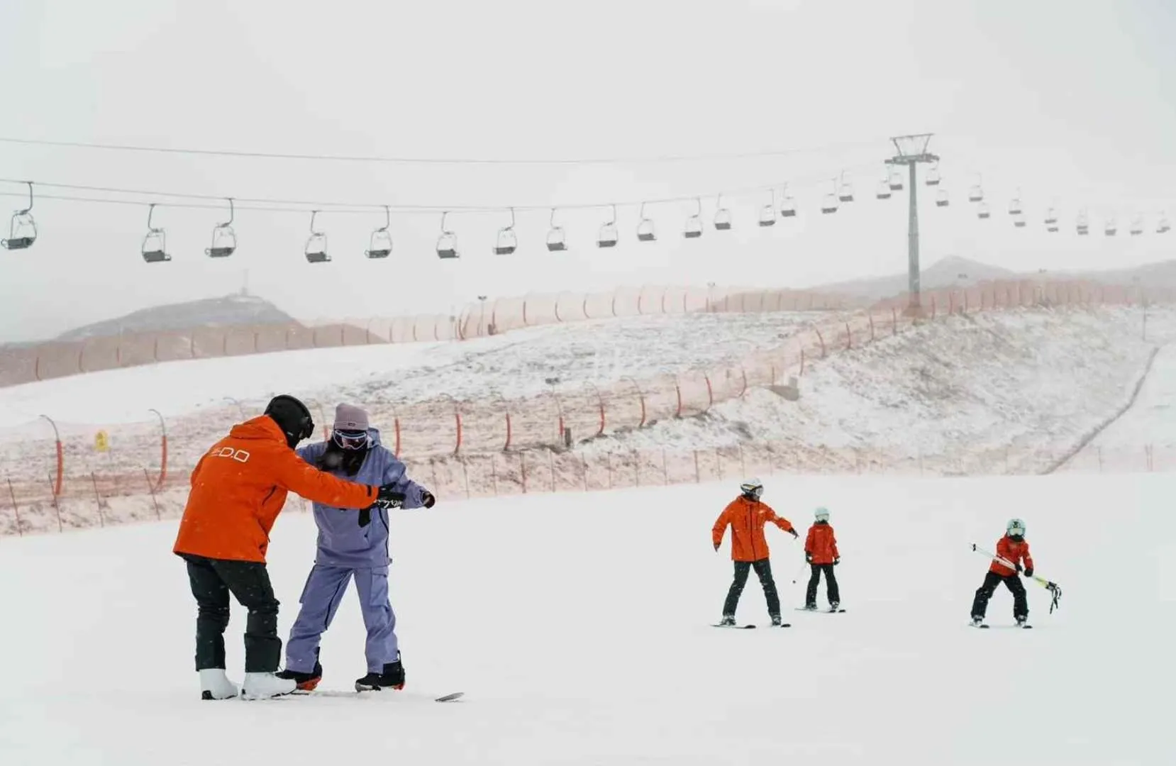 Skiing in Courtyard by Marriott Chongli