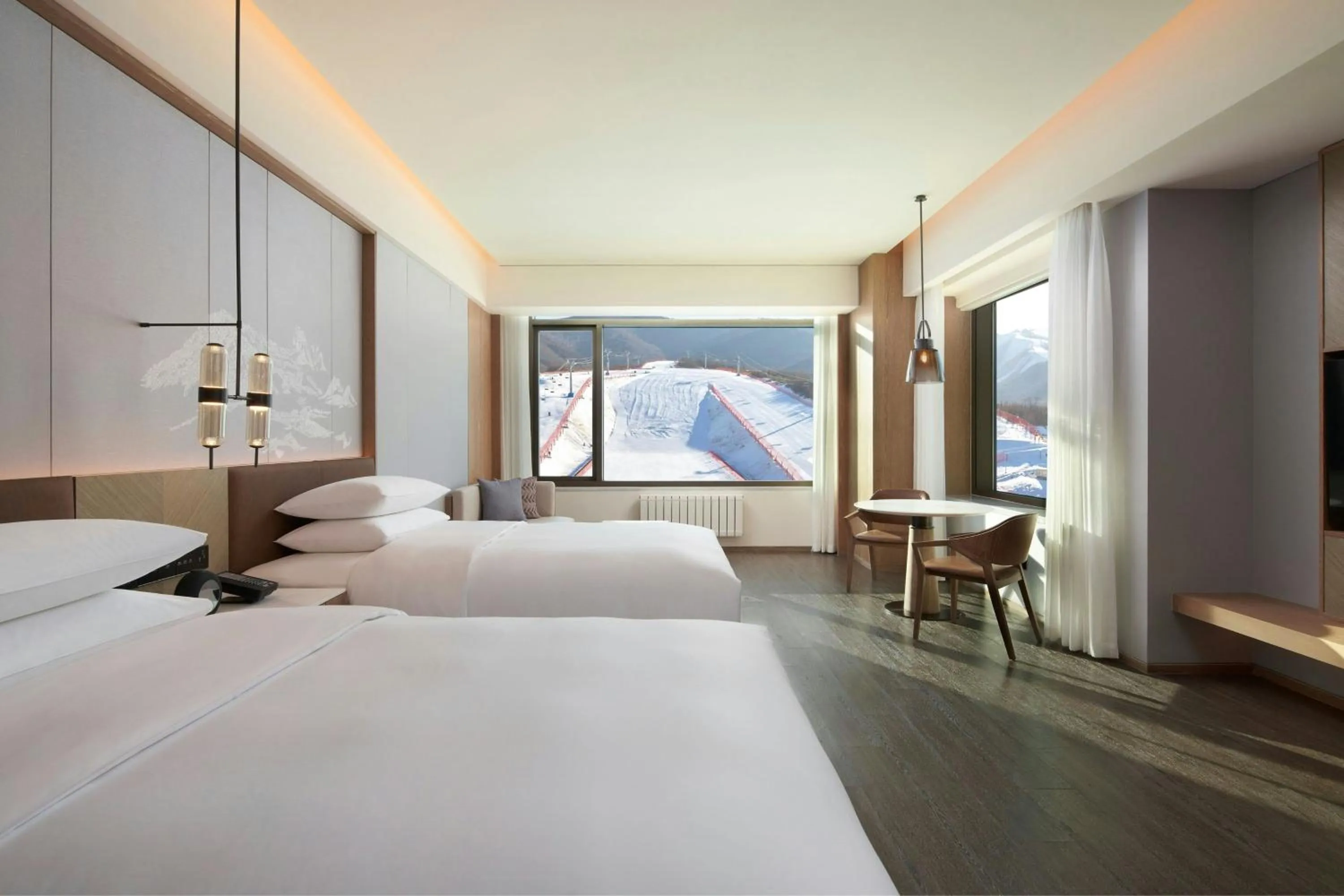 Bedroom, Bed in Courtyard by Marriott Chongli