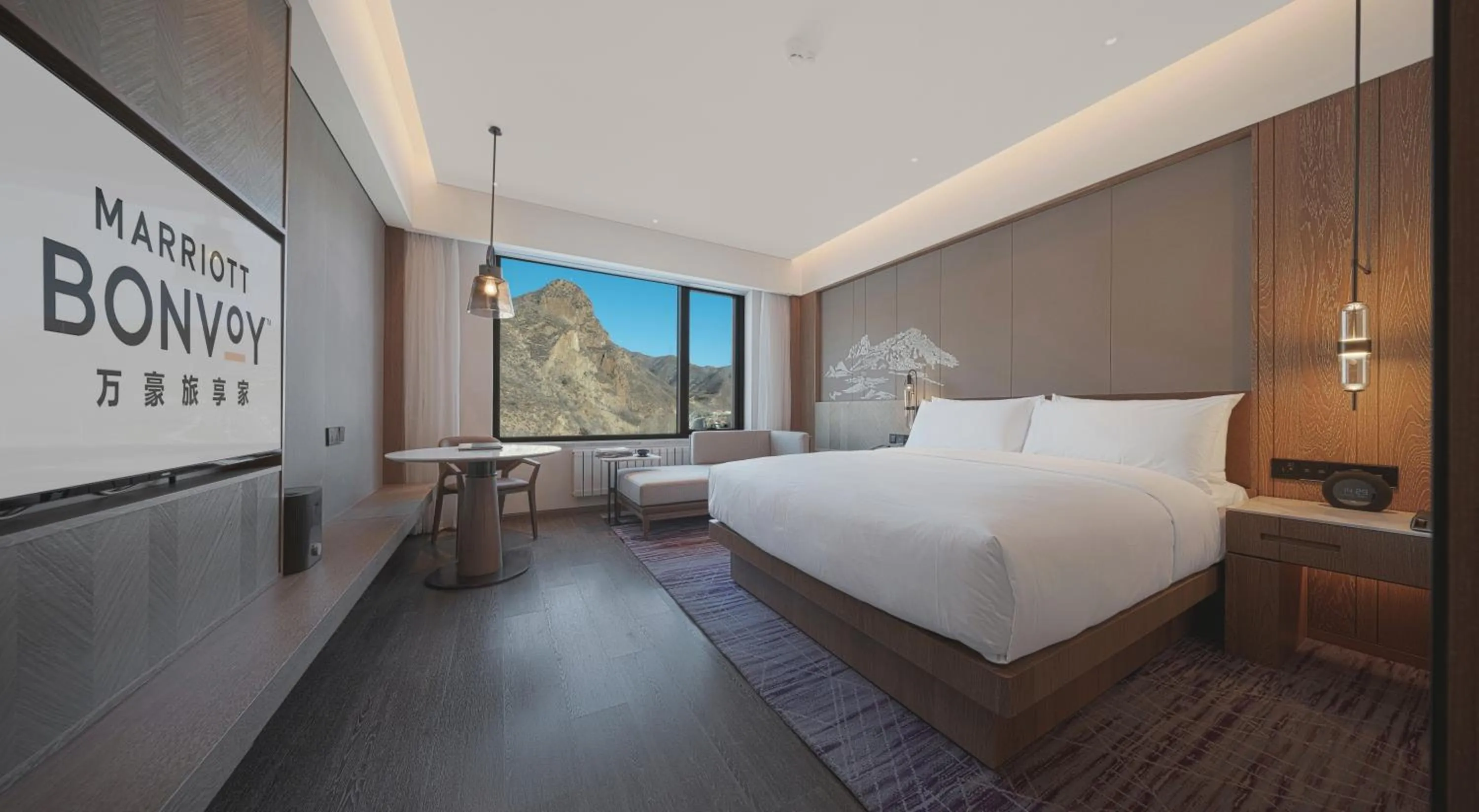 Bedroom, Bed in Courtyard by Marriott Chongli