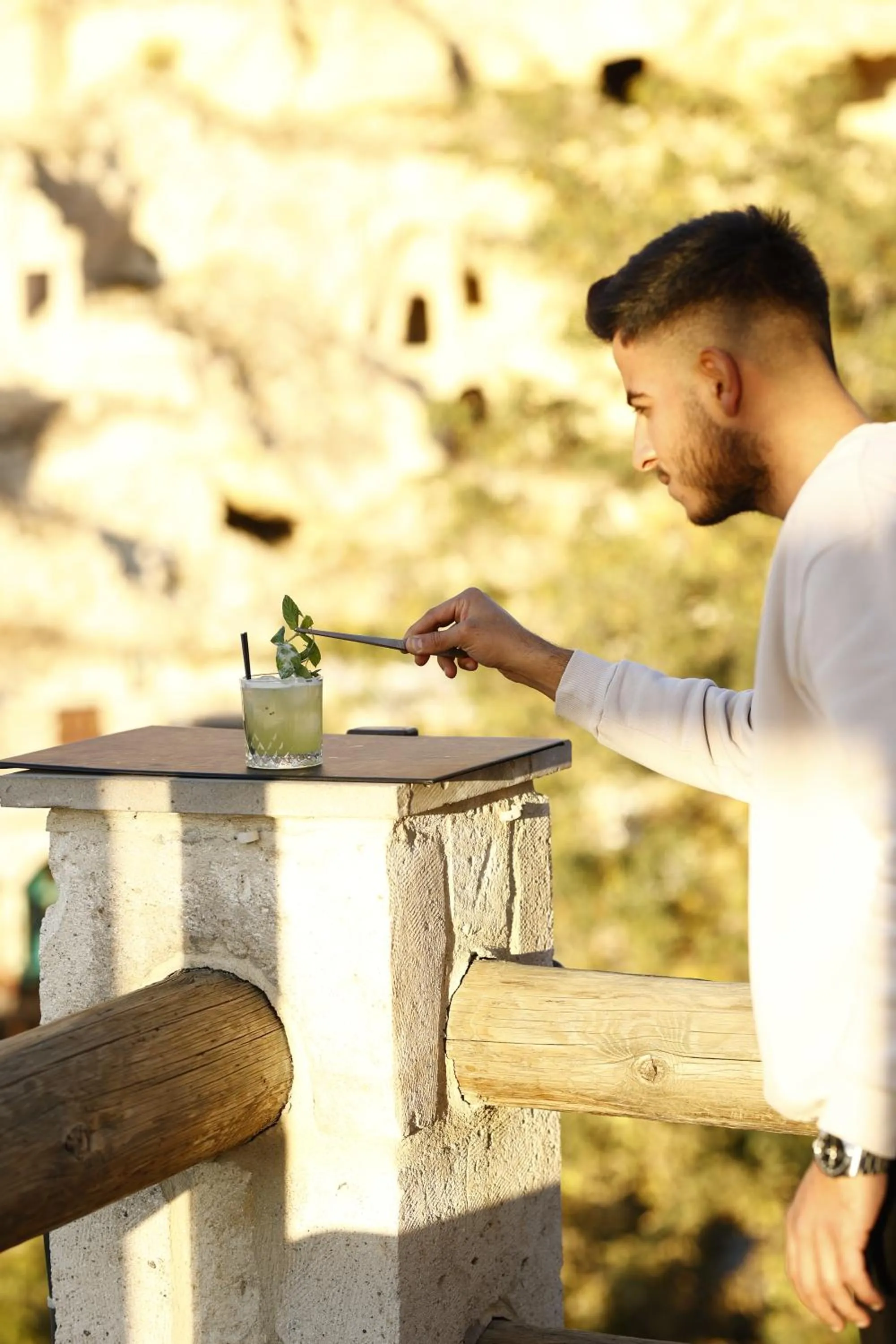 Balcony/Terrace in Bala Cave House